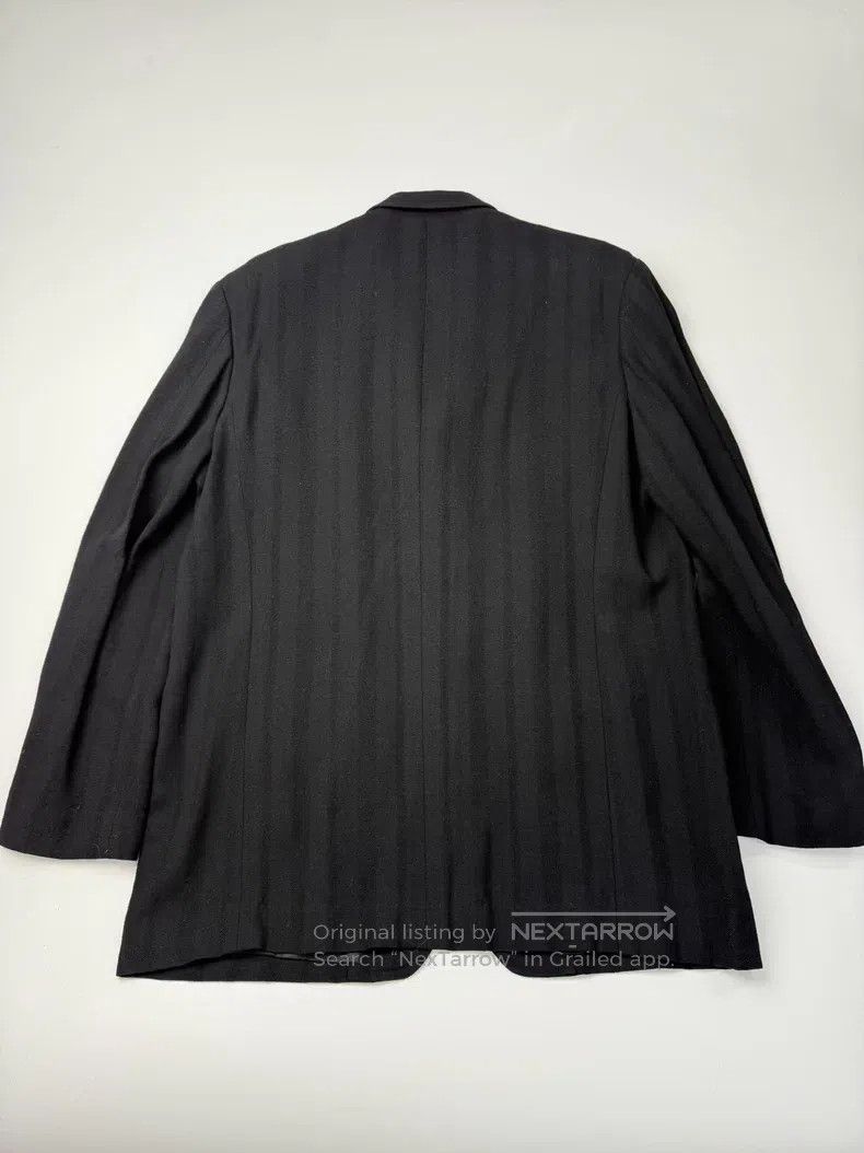 Yohji Yamamoto YOHJI YAMAMOTO Black striped blazer Size US M / EU 48-50 / 2 - 5 Thumbnail