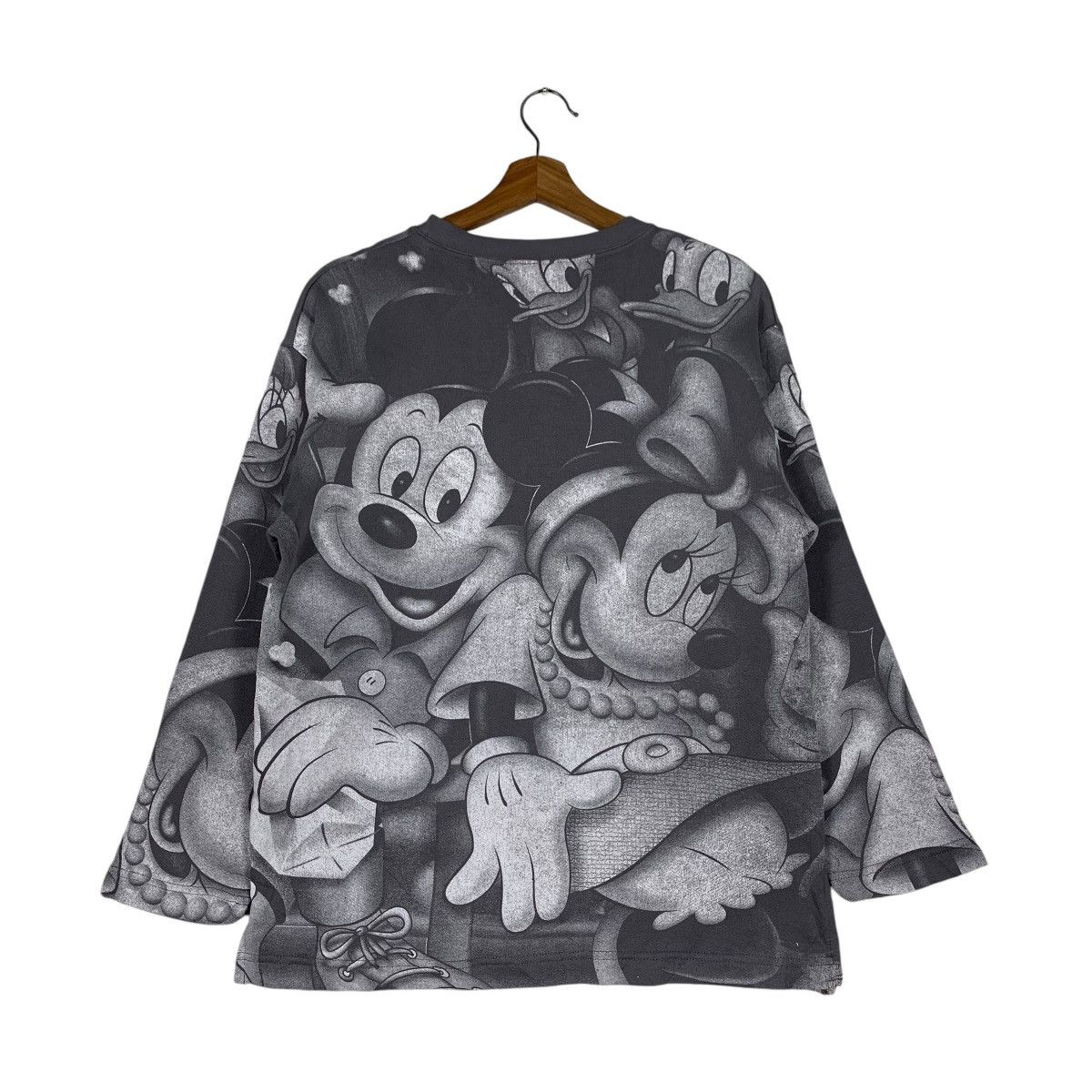 Disney MICKEY MOUSE All Over Print Graphic Sweater #1203-C55 Size US S / EU 44-46 / 1 - 7 Thumbnail