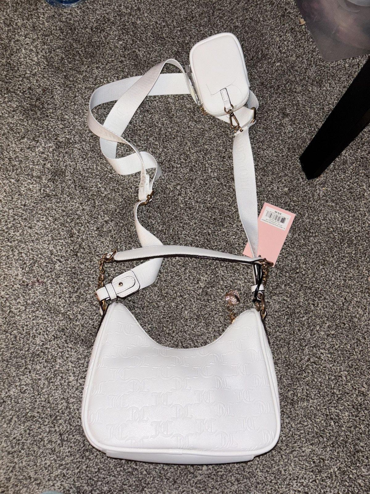 Juicy Couture White Juicy Couture Crossbody Purse Size ONE SIZE - 2 Thumbnail