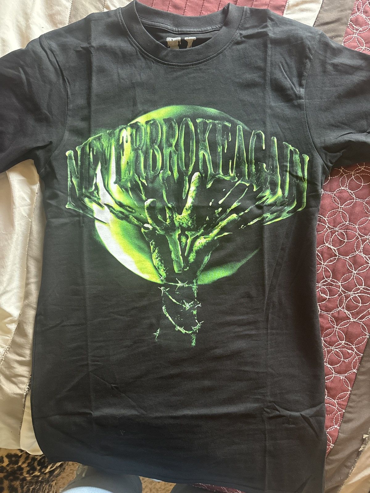 image of “Never Broke Again” Vlone Tshirt in Black, Men's (Size Small)