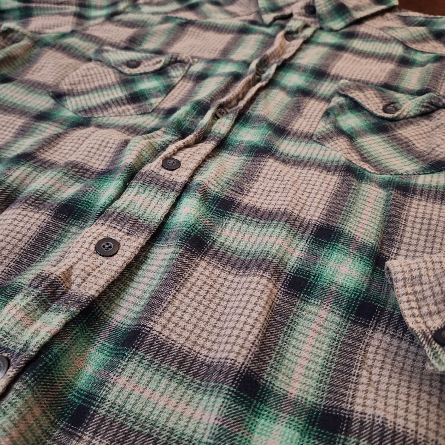 Ocean Pacific VINTAGE OP Flannel Shirt Mens XL Green Plaid 100% Cotton Ocean Pacific SHIRt? Size US XL / EU 56 / 4 - 7 Thumbnail