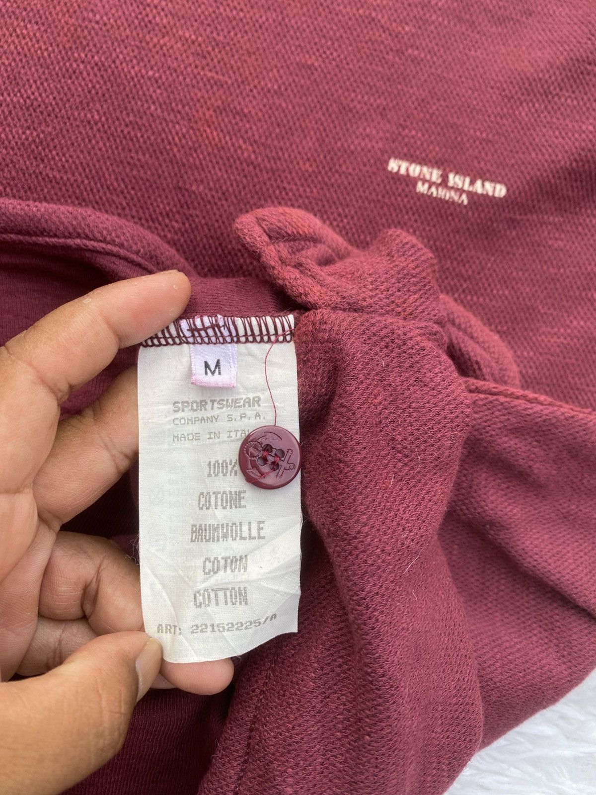 Stone Island Vintage Stone Island Marina Polo Shirt from SS 1995 Size US M / EU 48-50 / 2 - 15 Thumbnail