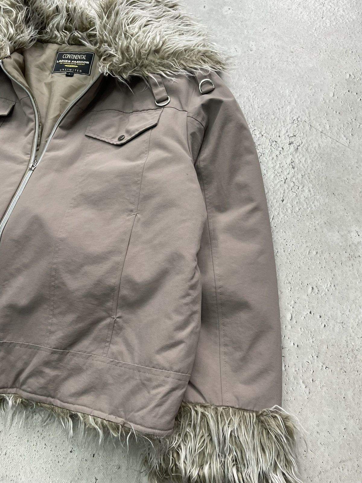 If Six Was Nine Rare fur jacket if six was nine cropped bomber y2k Size US M / EU 48-50 / 2 - 4 Thumbnail