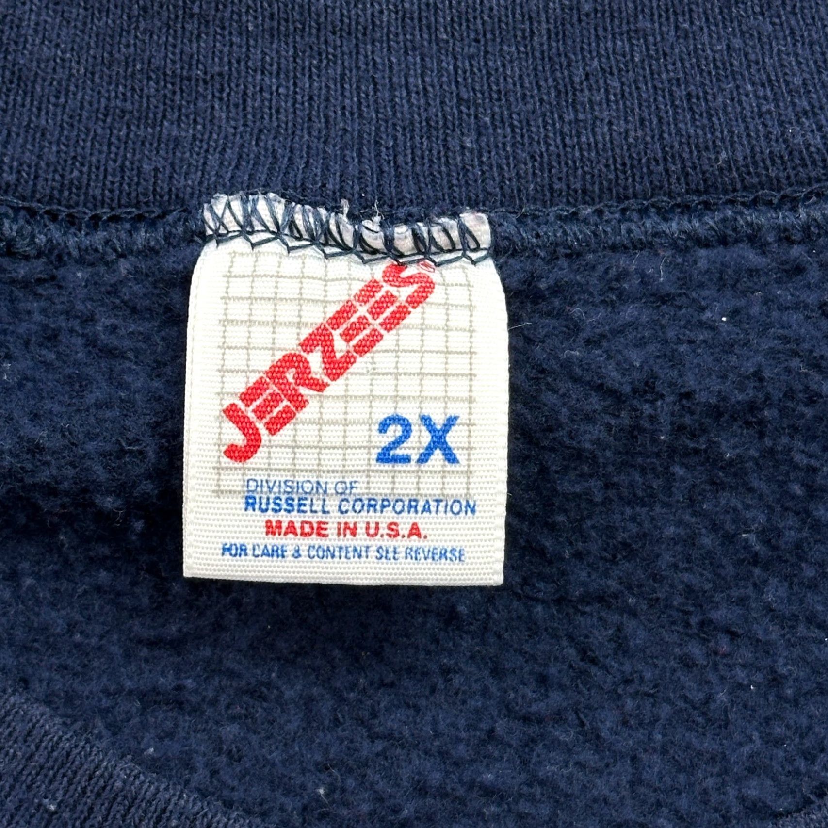 Jerzees VINTAGE Jerzees Sweatshirt Mens 2XL Blue Embroidered Family Tree USA Made 90s Size US XXL / EU 58 / 5 - 7 Thumbnail