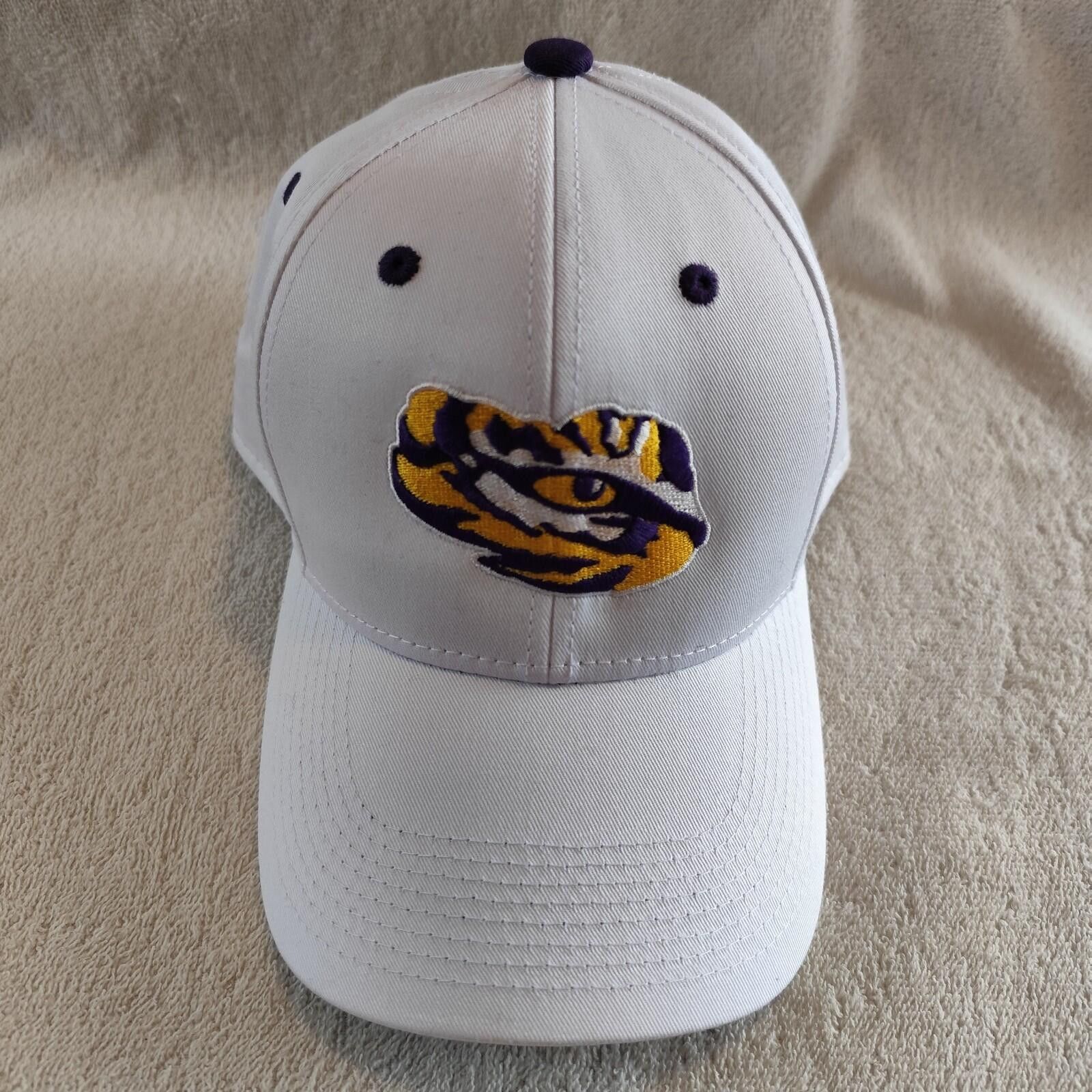 The Game The Game White LSU Tigers 5-Panel Trucker Adjustable Hat Size ONE SIZE - 1 Thumbnail