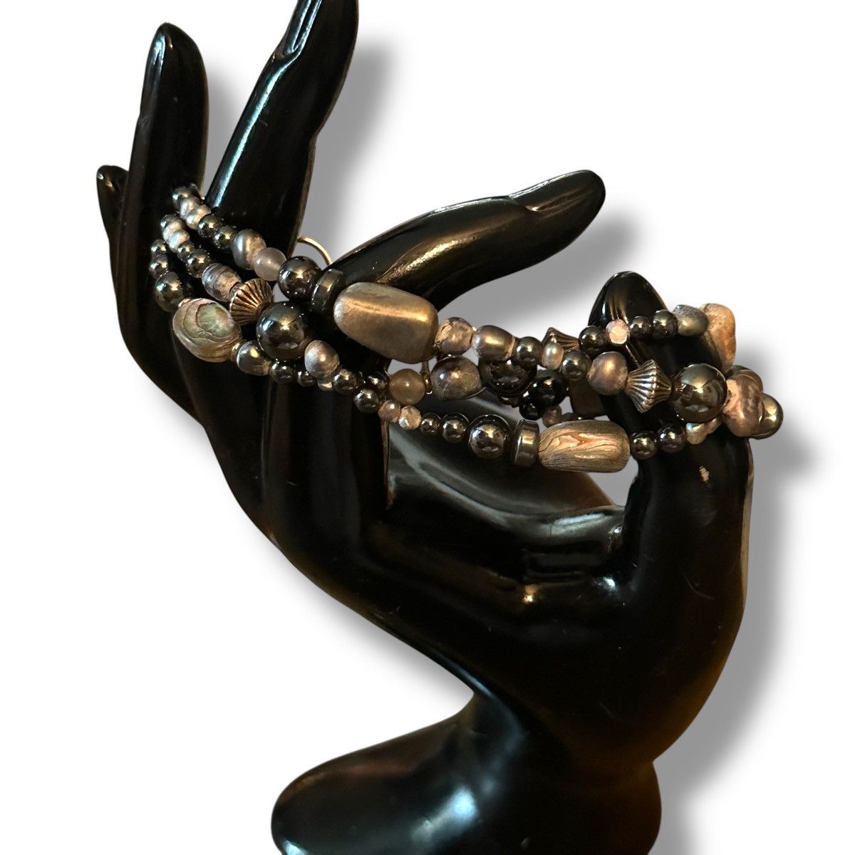 Other Multi strand pearl, abalone and bead toggle bracelet Size ONE SIZE - 2 Thumbnail