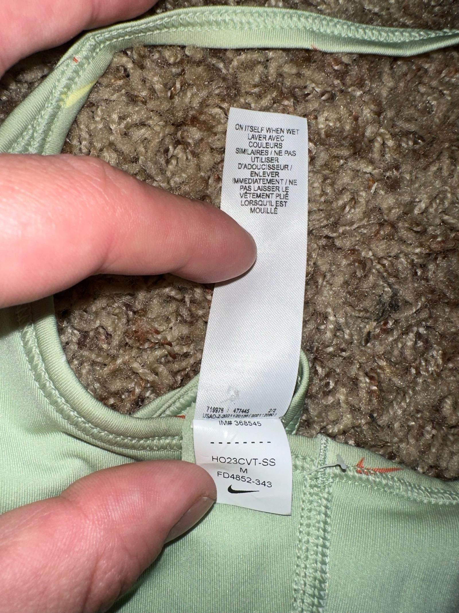 Nike Nike Big Kids (Girl’s) One Bra Logo Print Sports Bra Sample Size XXS / US 00 / IT 34 - 7 Thumbnail