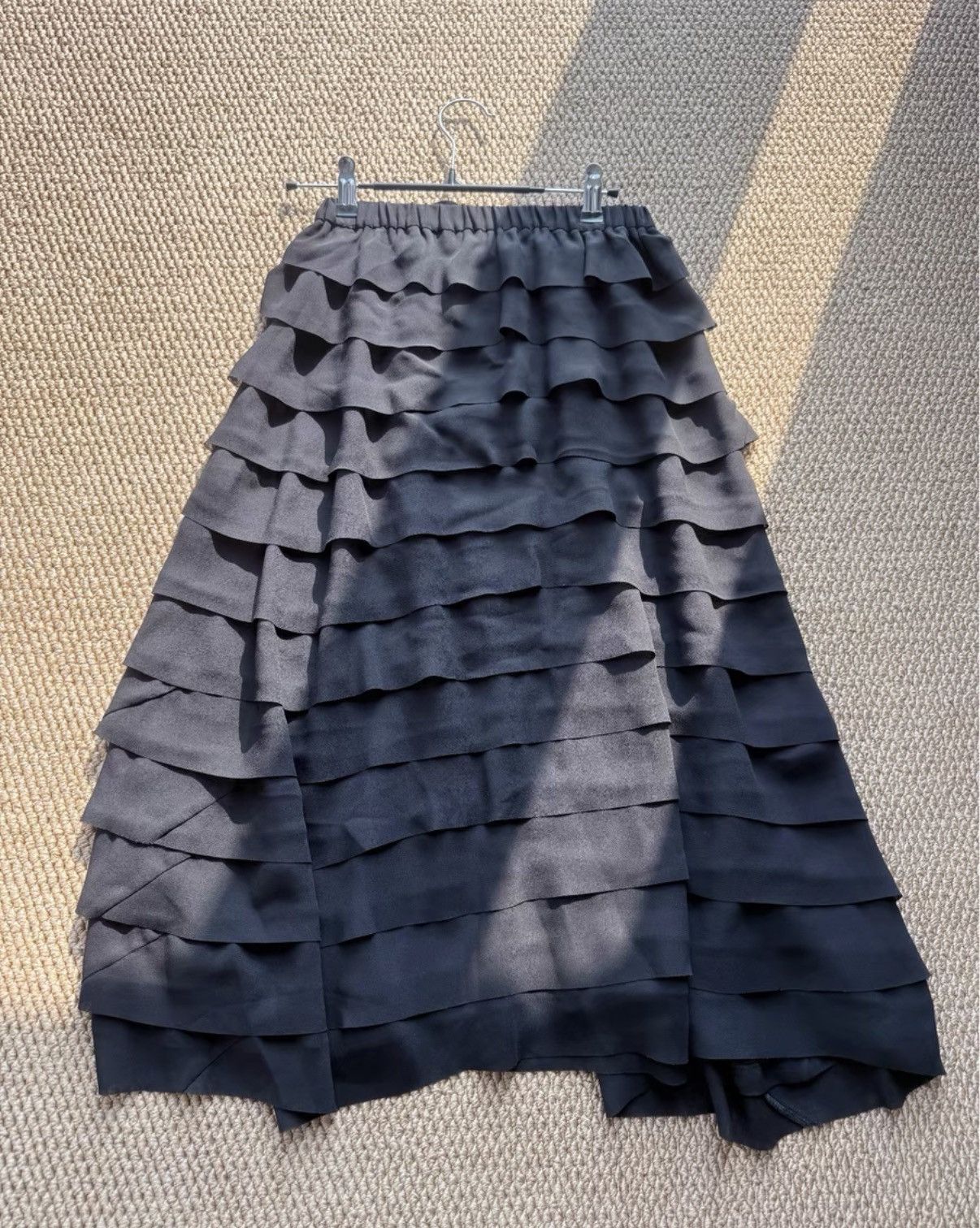 Comme des Garcons Comme des Garçons Black Layered Cake Midi Skirt K23 Size 25" / US 0 / IT 36 - 5 Thumbnail