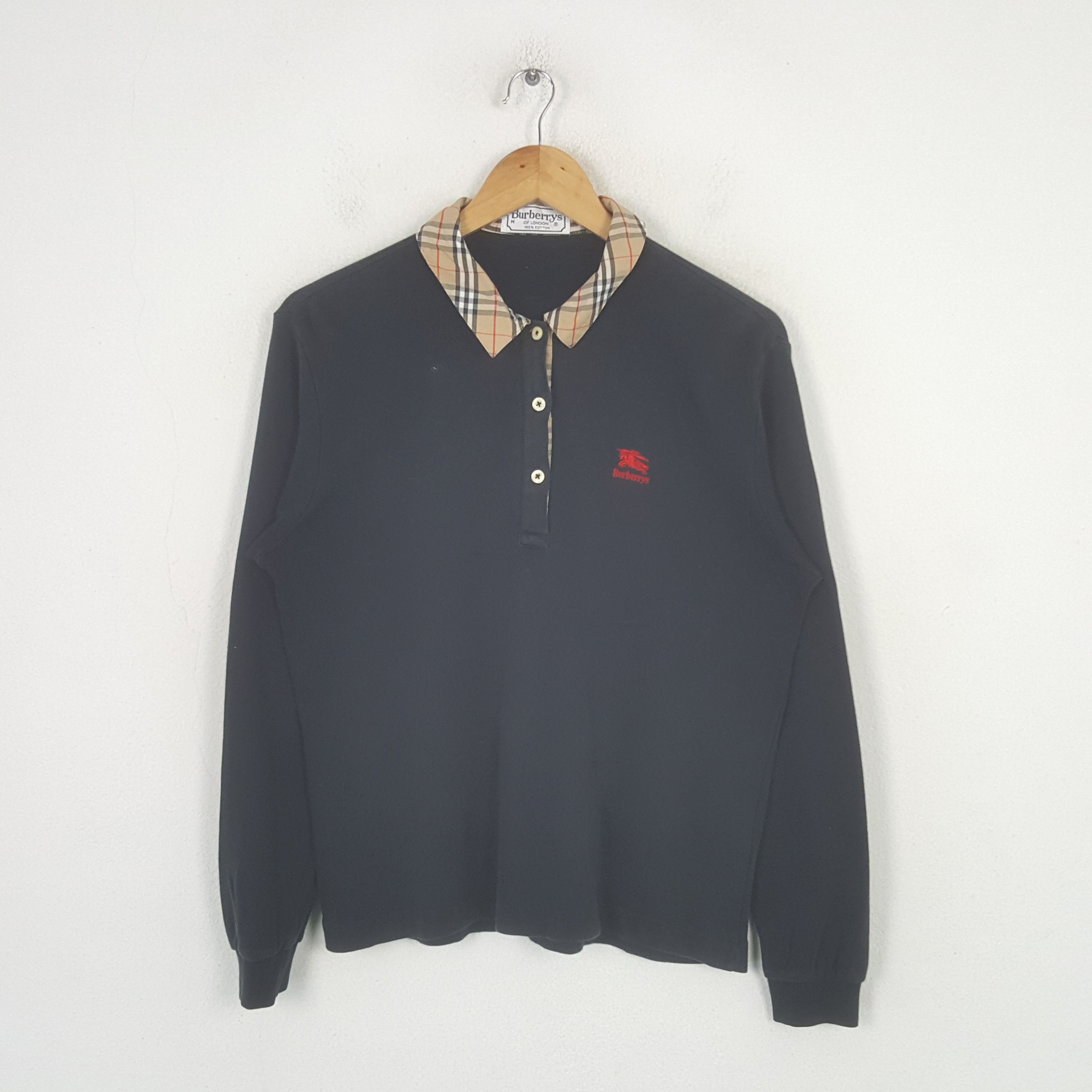 Burberry Vintage Burberry Nova Check Designer Polos C299N41 Size US M / EU 48-50 / 2 - 1 Thumbnail