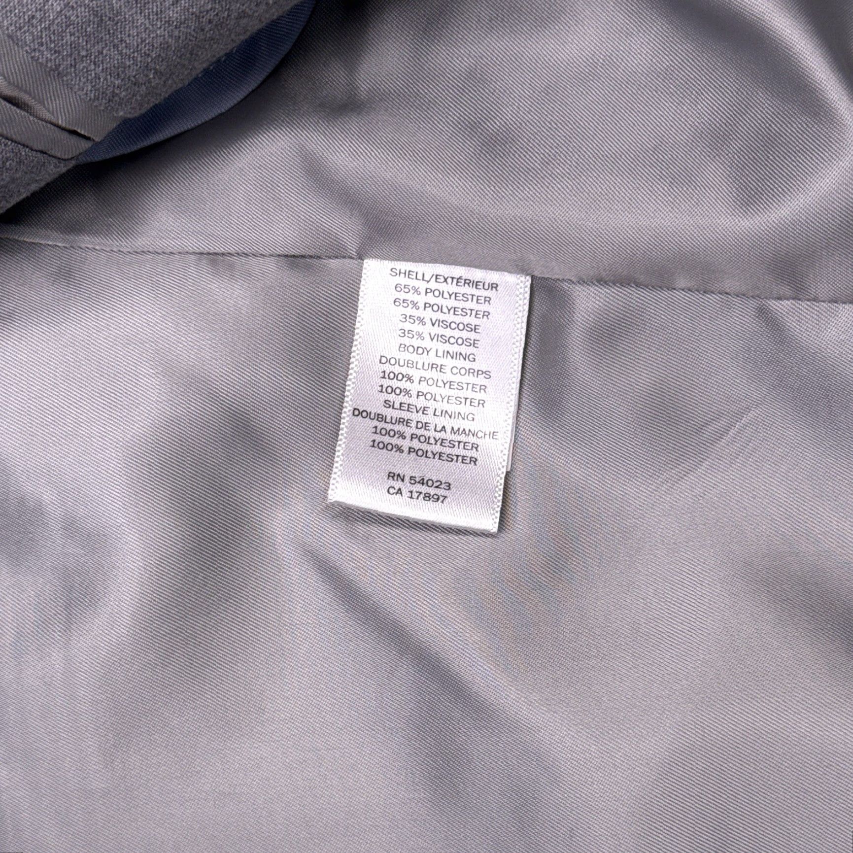 Banana Republic Banana Republic Blazer Suit Jacket 40R Slim Single-Breasted Notch Gray Size 40R - 6 Thumbnail
