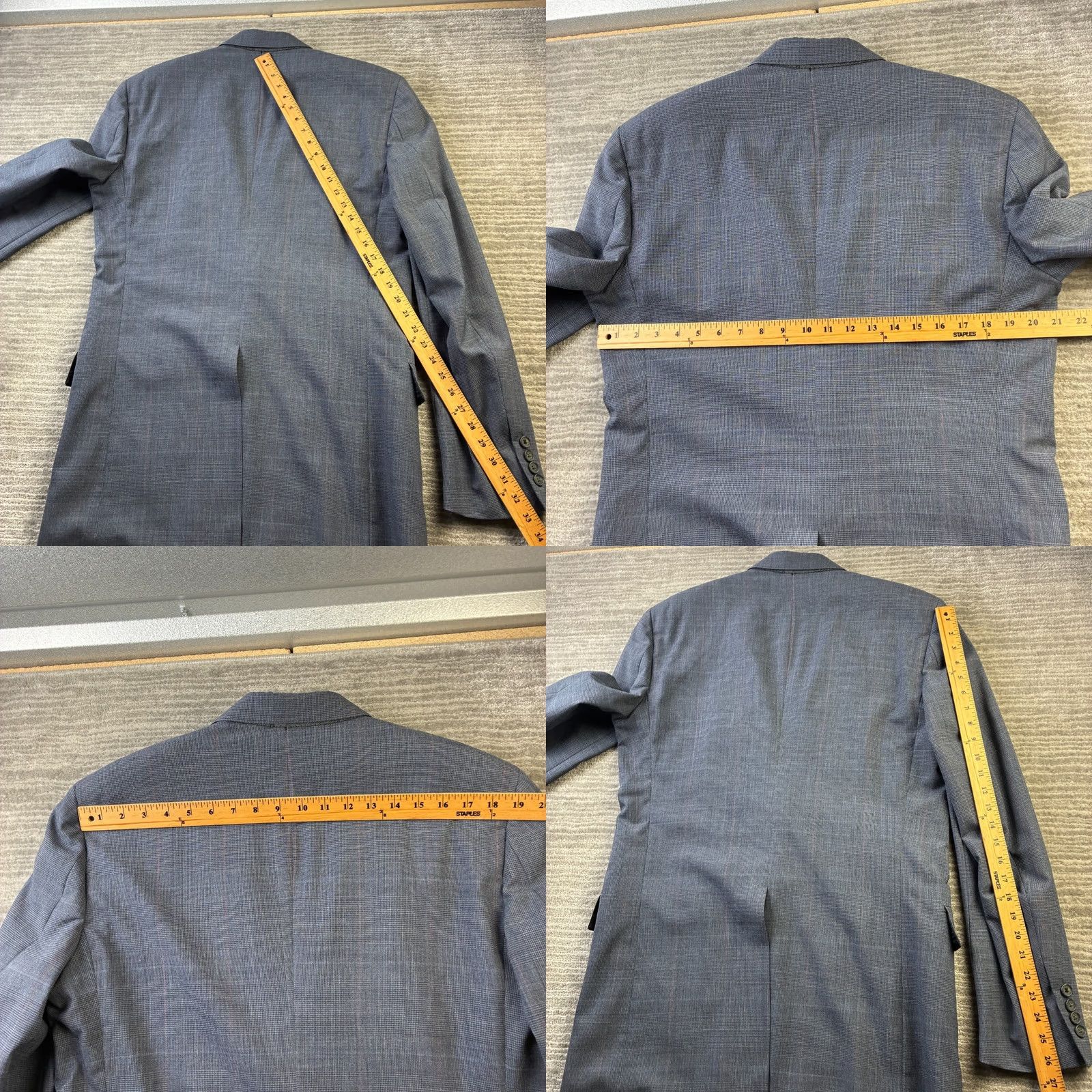 Hart Schaffner Marx Hart Schaffner Marx Suit 41 XL Glen Plaid Jacket Blazer Pants 35x32 VINTAGE Size 42R - 8 Thumbnail