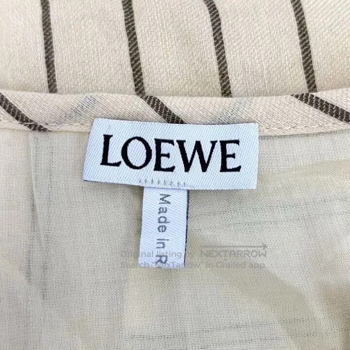 Loewe Loewe Striped Linen Short Sleeve Dress. Size US 36 / EU 52 - 7 Thumbnail