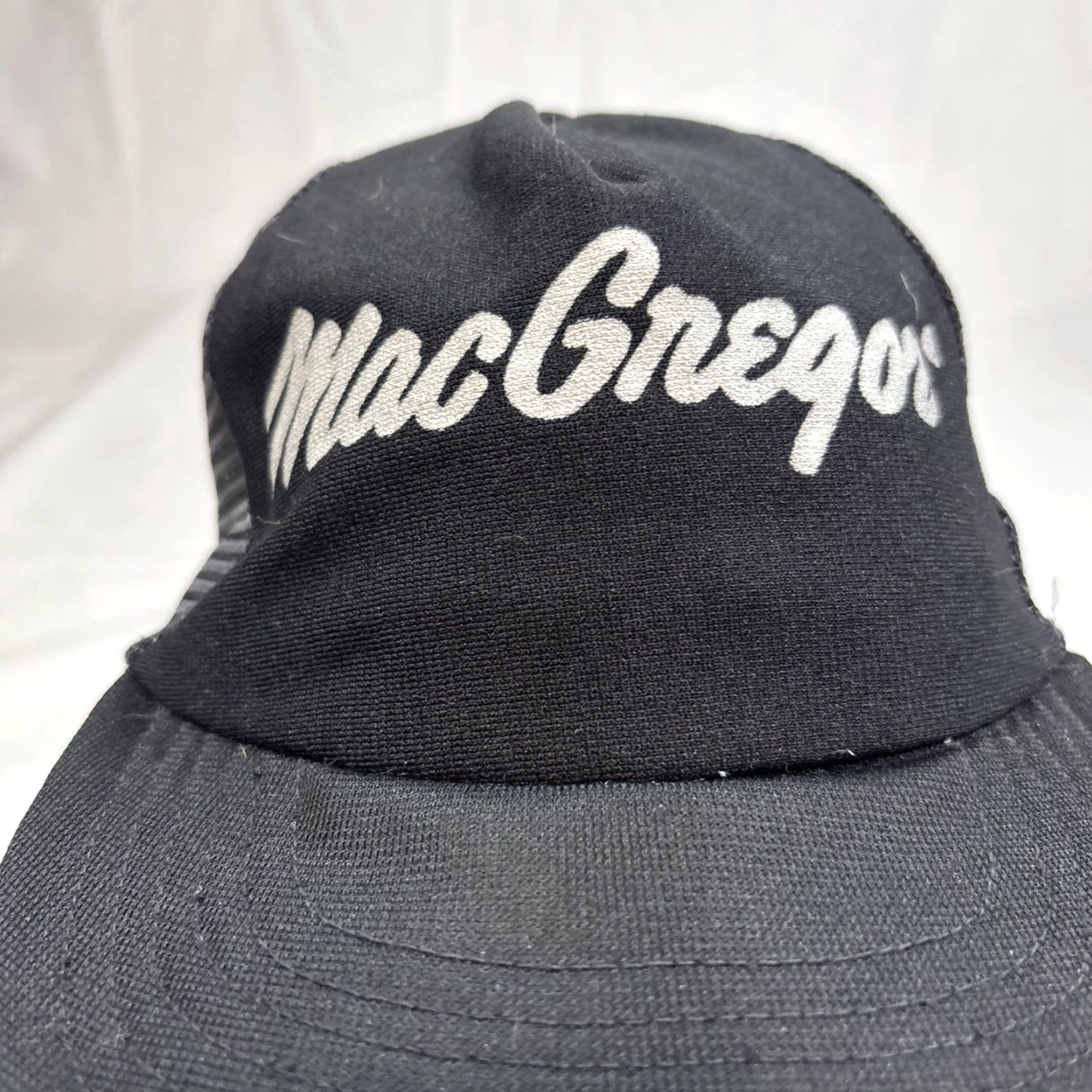 Vintage VINTAGE MacGregor Black Trucker Hat Snap-Back Men One Size Black Size ONE SIZE - 3 Thumbnail