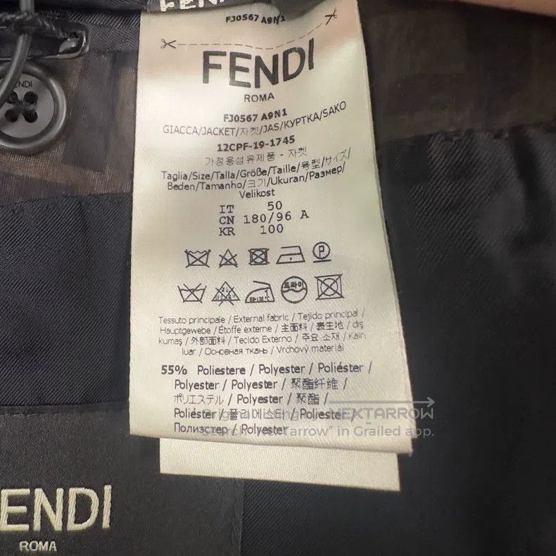 Fendi Fendi Black vintage suit jacket Size 50L - 5 Thumbnail
