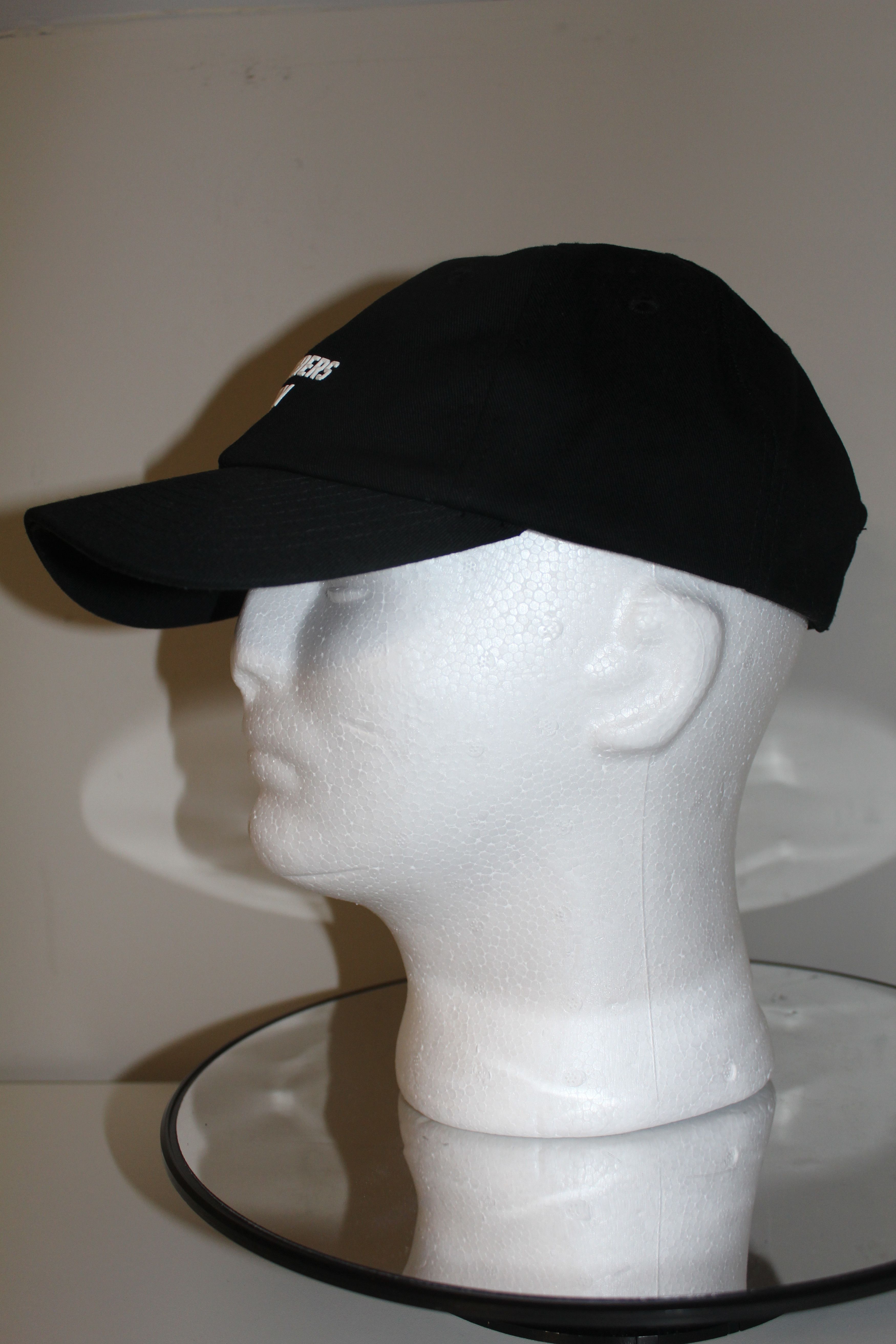 Members Only Members Only Baseball Cap Hat White Lettering Black Size ONE SIZE - 3 Thumbnail