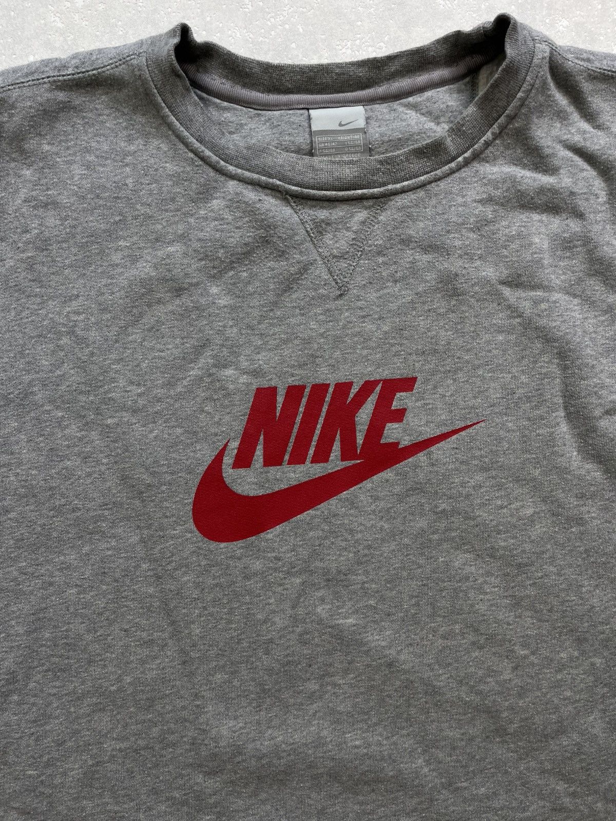 Nike × Vintage 90’s NIKE BIG LOGO SPELLOUT SWOOSH RETRO RARE CREWNECK Y2K Size US XL / EU 56 / 4 - 2 Thumbnail