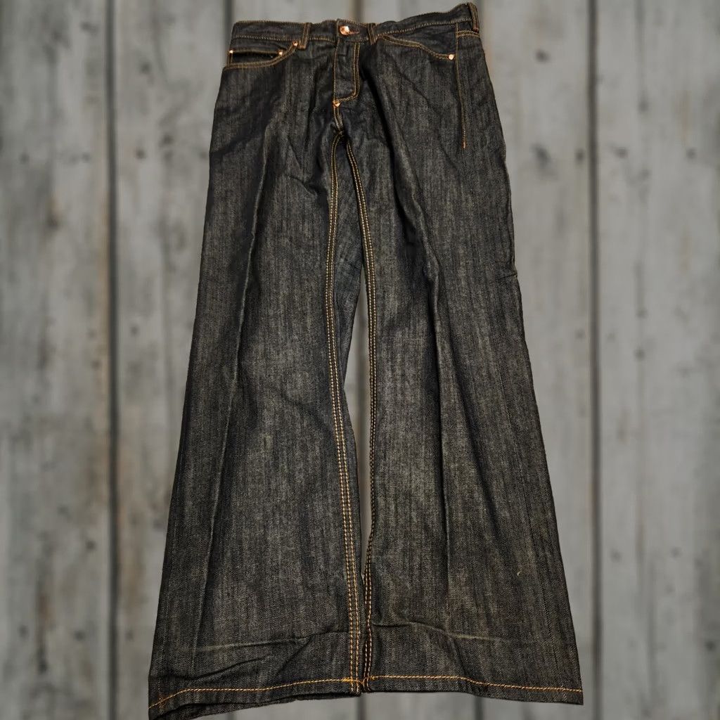 Sean John VINTAGE Sean John Jeans Mens 34x33 Black Baggy Wide-Leg Hip Hop Grunge Y2K 90s Cyber Size US 34 / EU 50 - 1 Thumbnail