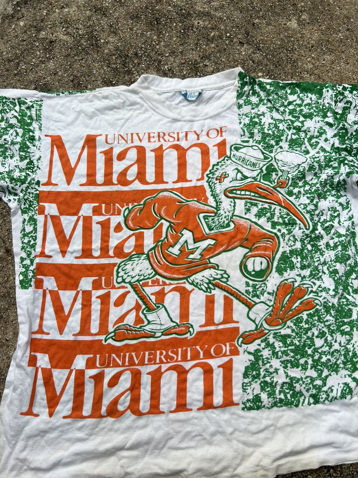 Designer × Vintage Vintage Overprint University Of Miami Shirt Size US XXL / EU 58 / 5 - 3 Thumbnail