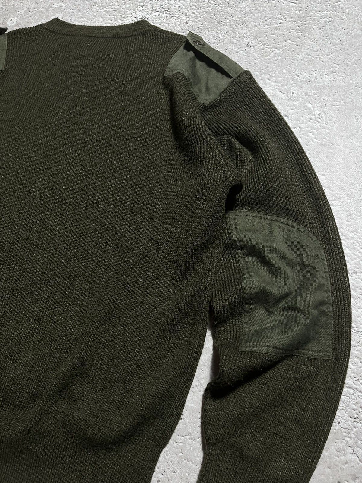 Other US Army Olive Green Wool Military Sweater Shoulder Patches Size US XXL / EU 58 / 5 - 10 Thumbnail