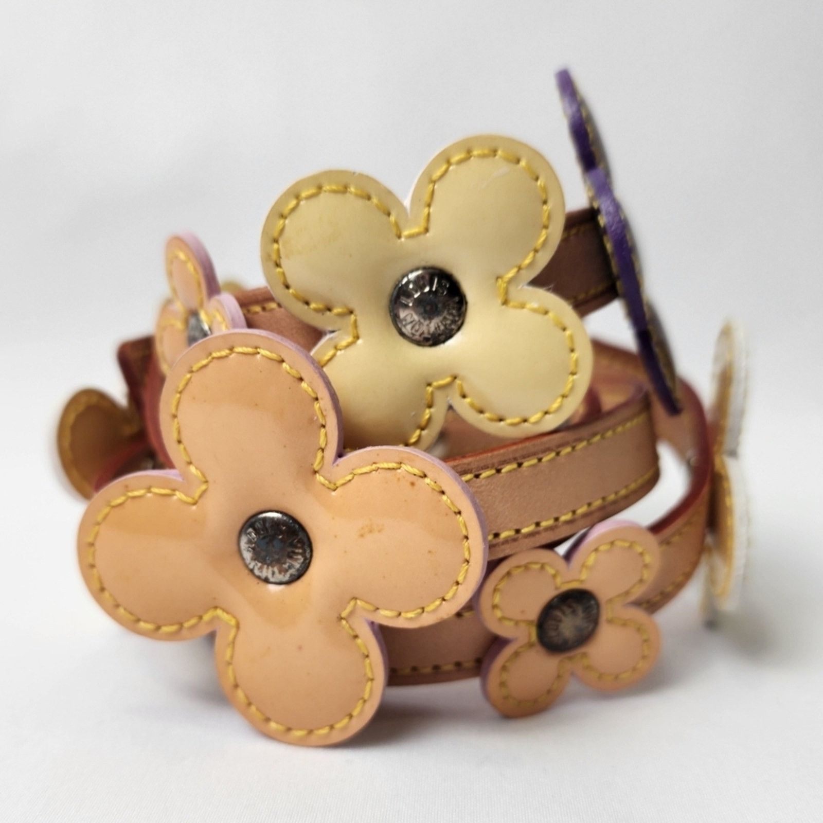 Louis Vuitton Authentic Louis Vuitton Vernis Fleur Double Wrap Bracelet Size ONE SIZE - 5 Thumbnail
