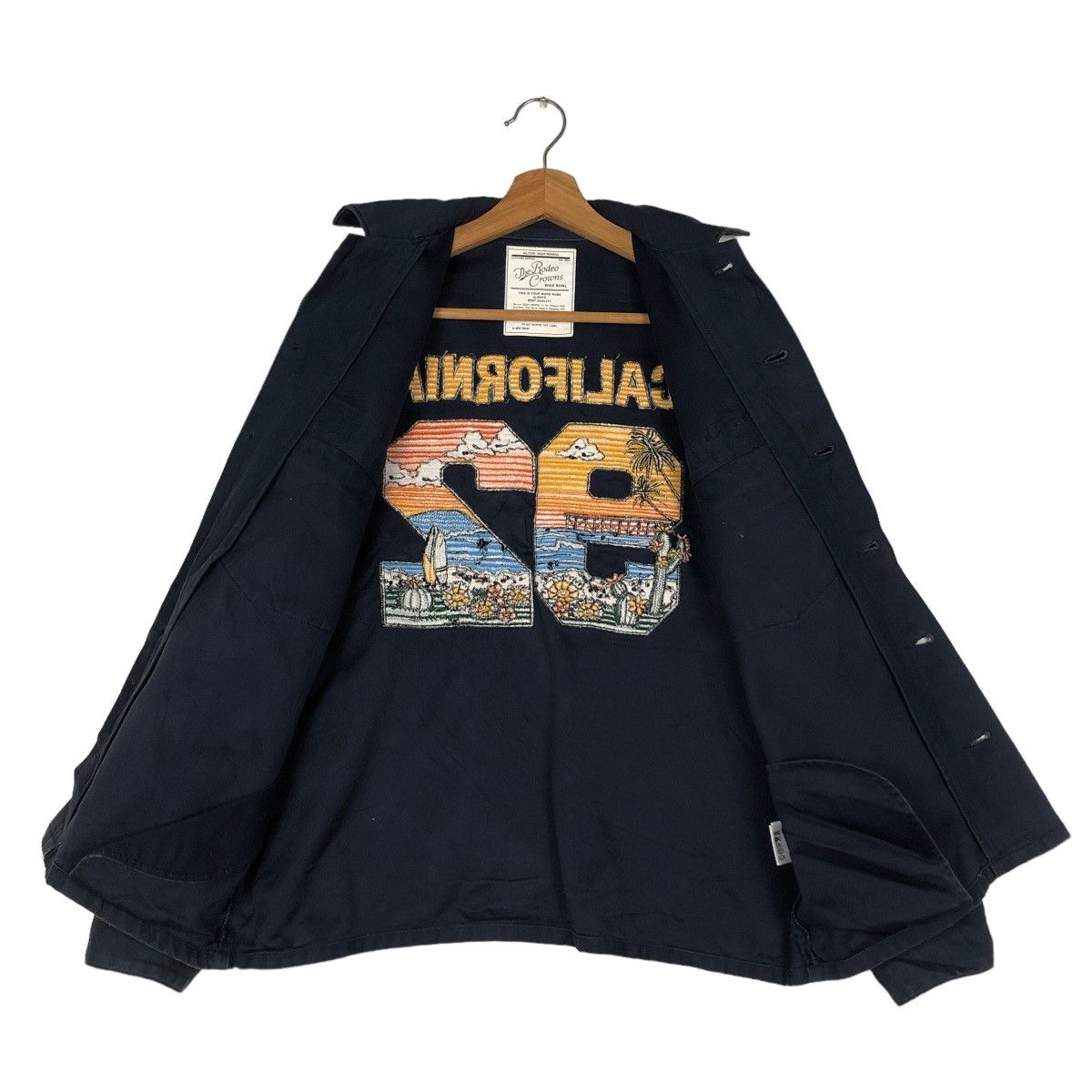 Japanese Brand 🔥Vintage Biker Jacket Rodeo Crowns California 1992 Big Logo Size US S / EU 44-46 / 1 - 13 Thumbnail