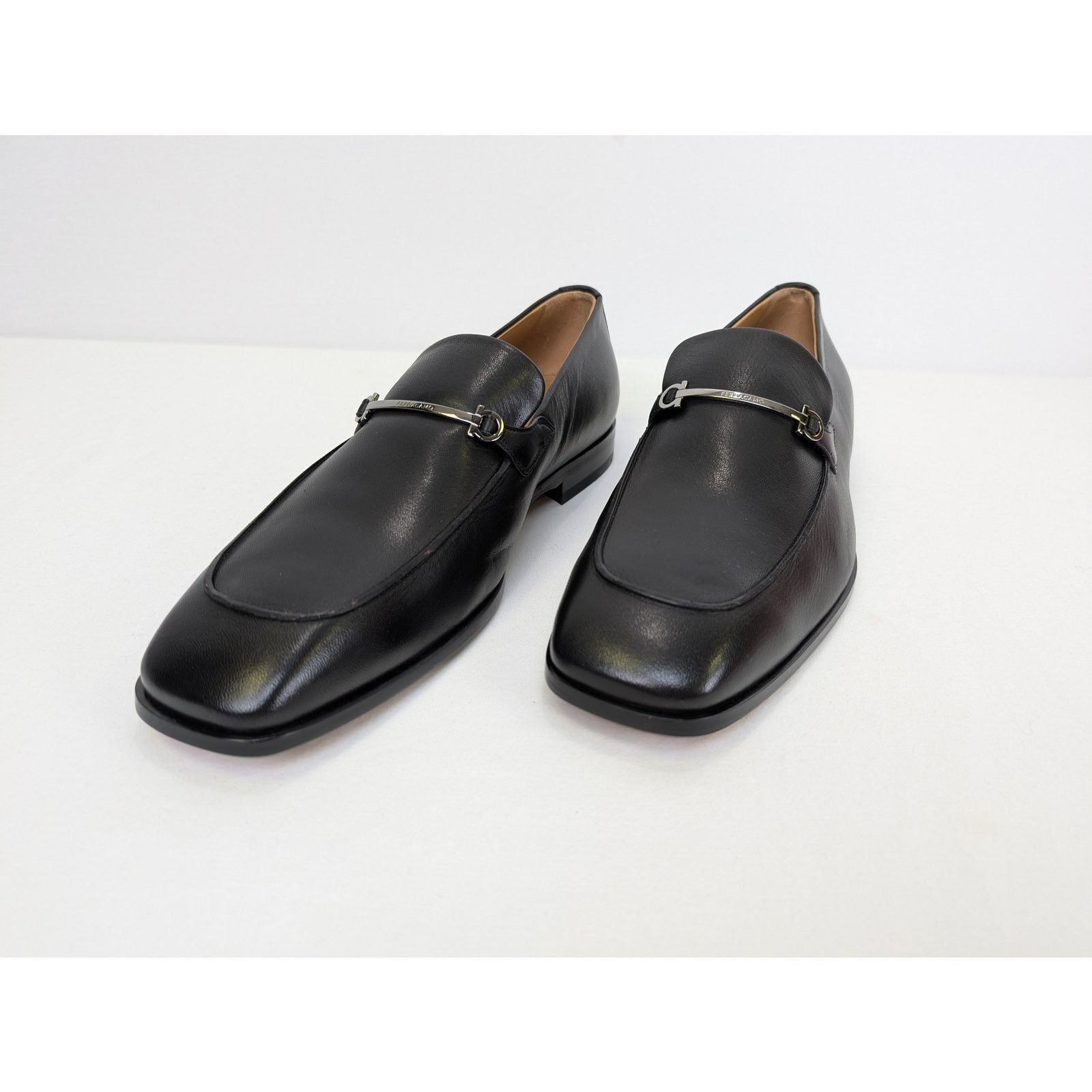 Salvatore Ferragamo o1rshd1 Fedro Leather Loafer shoe Boots in Black 10.5 Size US 10.5 / EU 43-44 - 9 Thumbnail