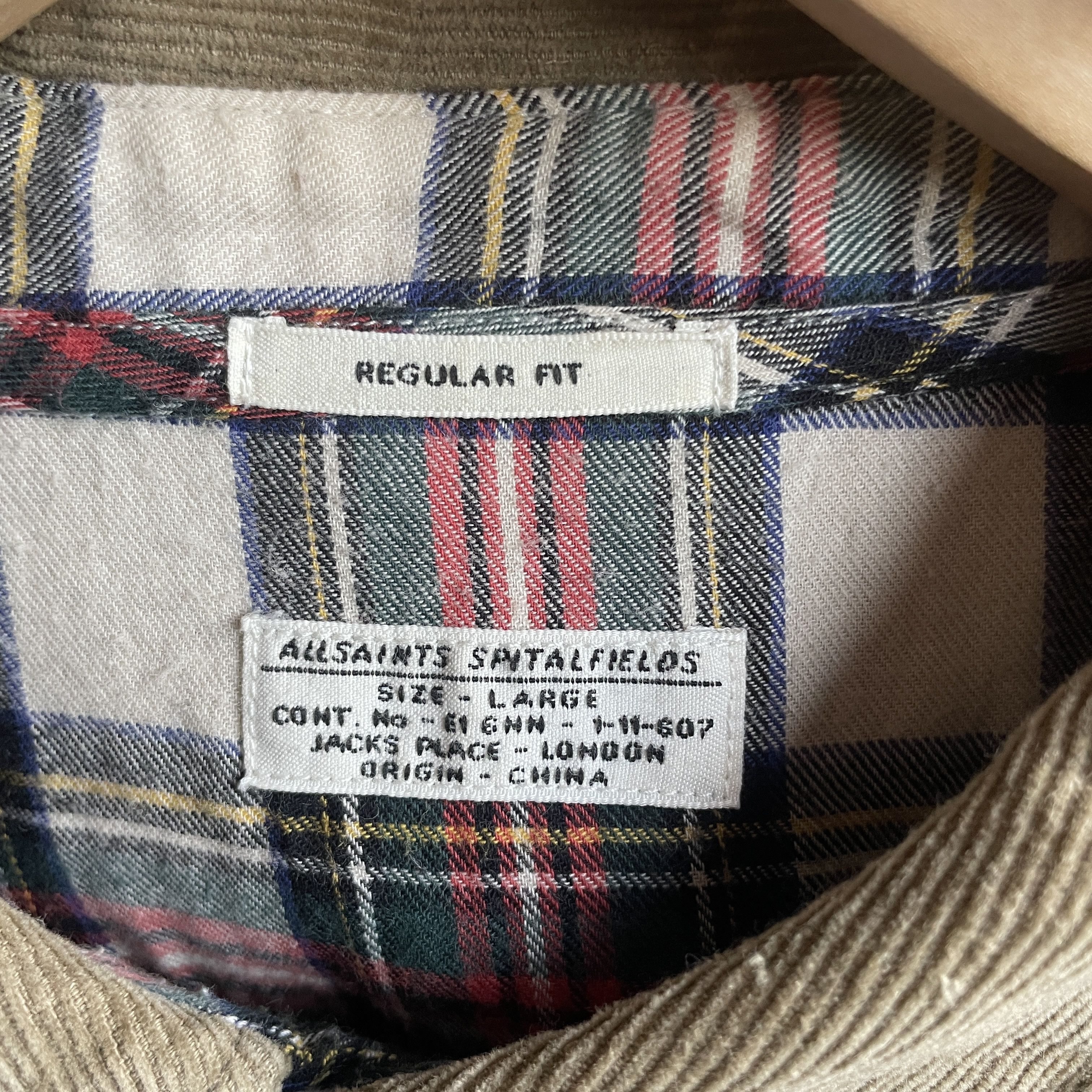 Allsaints Allsaints Arleaux Checkered Flannel Shirt Size L Size US L / EU 52-54 / 3 - 7 Thumbnail