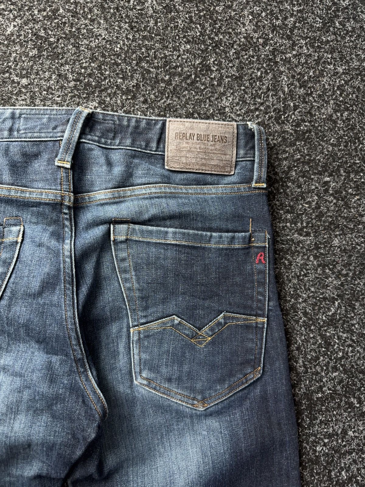 Replay Luxury 00s Replay Blue Denim pants Jeans W31 Vintage Italy Size US 31 - 10 Thumbnail