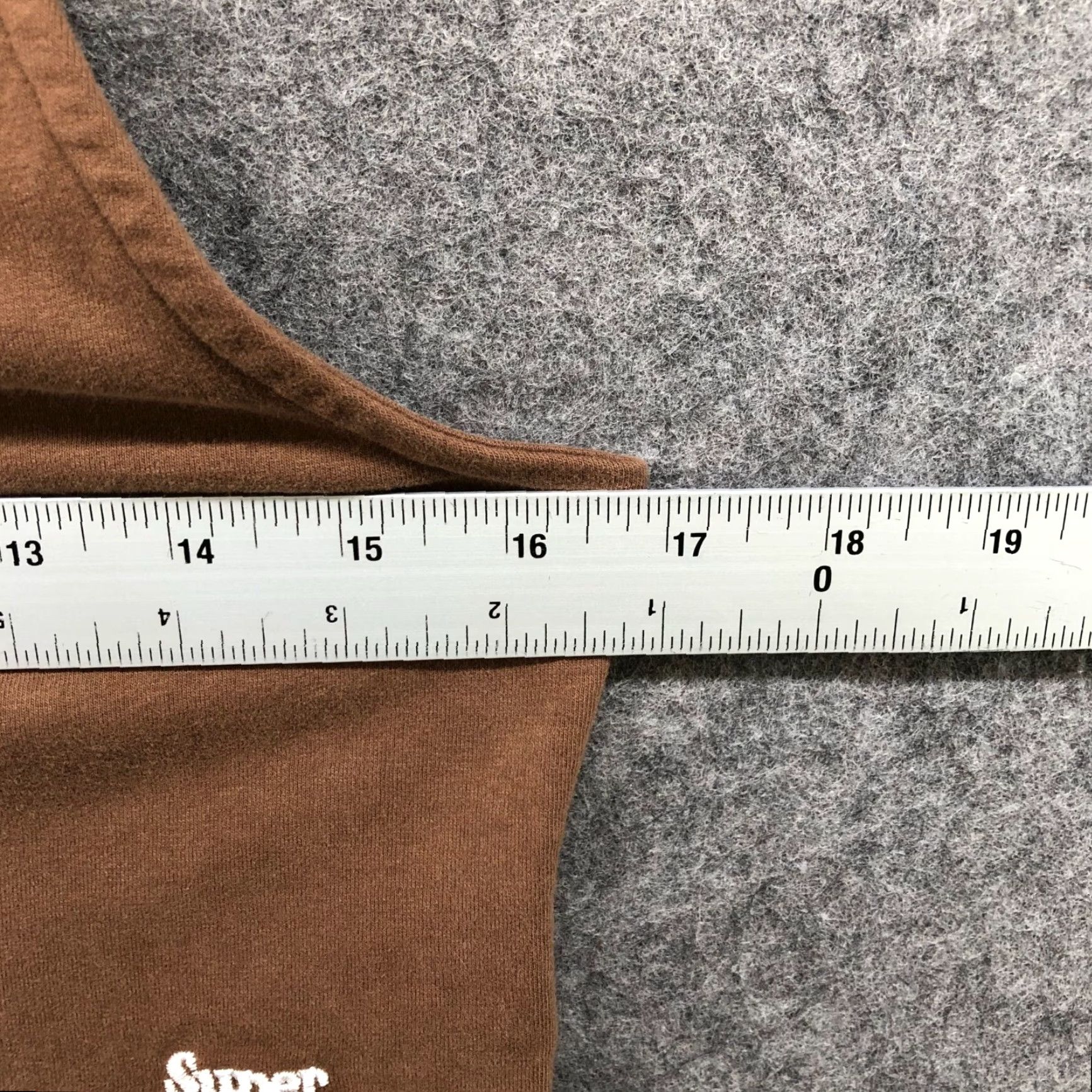 Superdry Superdry Cropped Tank Top Womens Size 10 Brown V-Neck Sleeveless Shirt Casual Crewneck Knit Cotton Blend Modern Cropped 10 Womens Brown V-Neck Tank Size L / US 10 / IT 46 - 6 Thumbnail