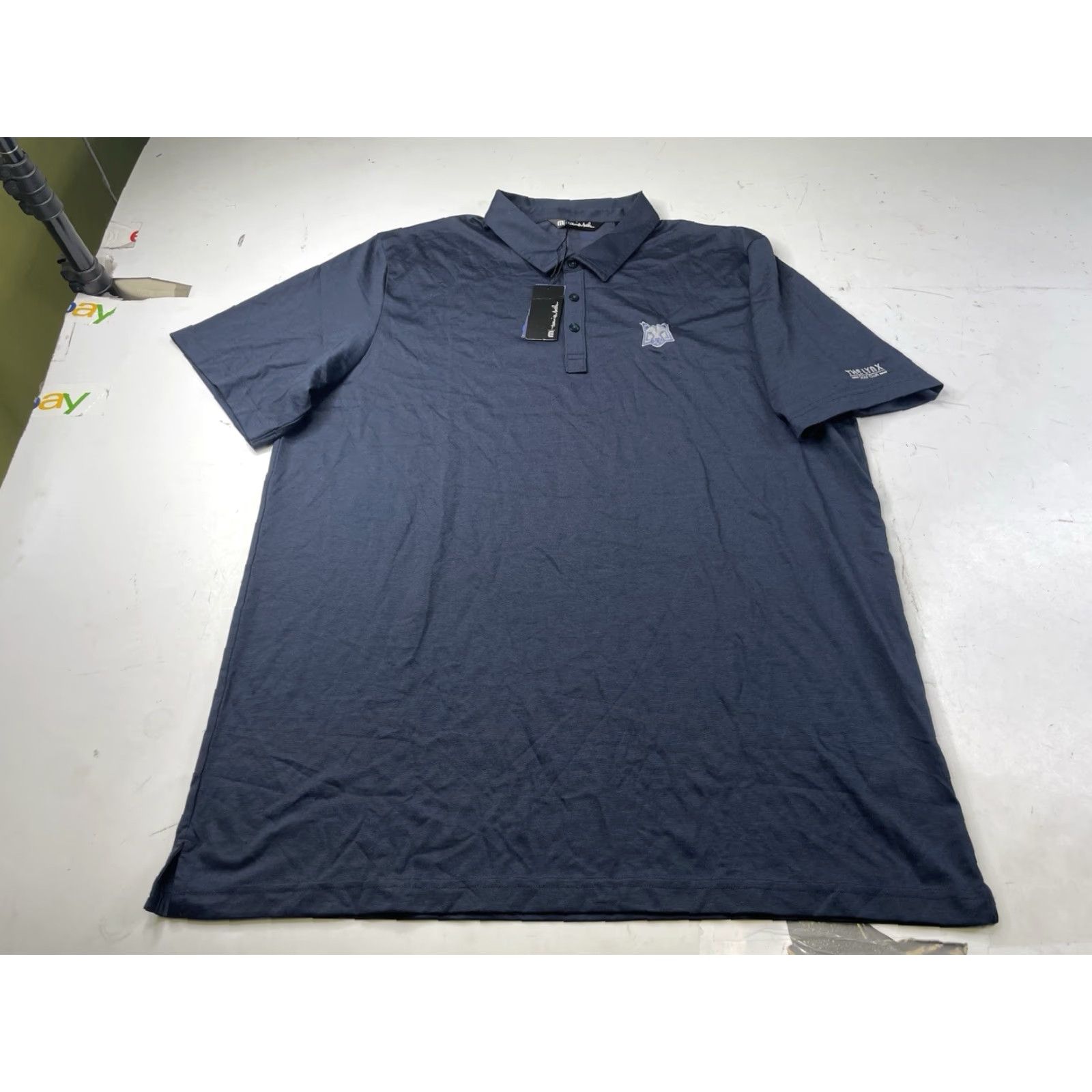 TravisMathew NWT Travis Mathew Zinna Polo Shirt Mens 3XL Golf Performance BLUE Cotton Polyester Blended Fabric Embroidered Logo Polo Shirt Men 3XL Size US XXL / EU 58 / 5 - 2 Thumbnail