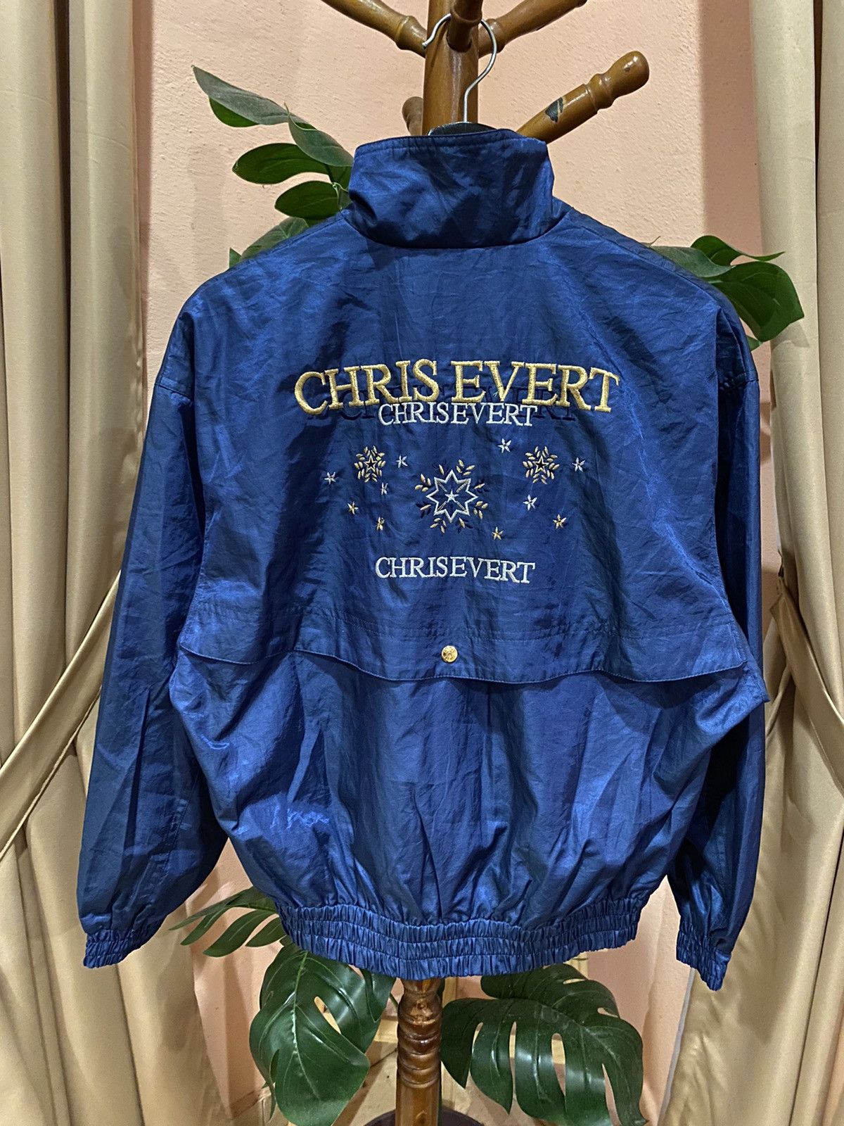Japanese Brand Chris Evert Blue Lightweight Jacket – Stylish Vintage Size US M / EU 48-50 / 2 - 1 Thumbnail