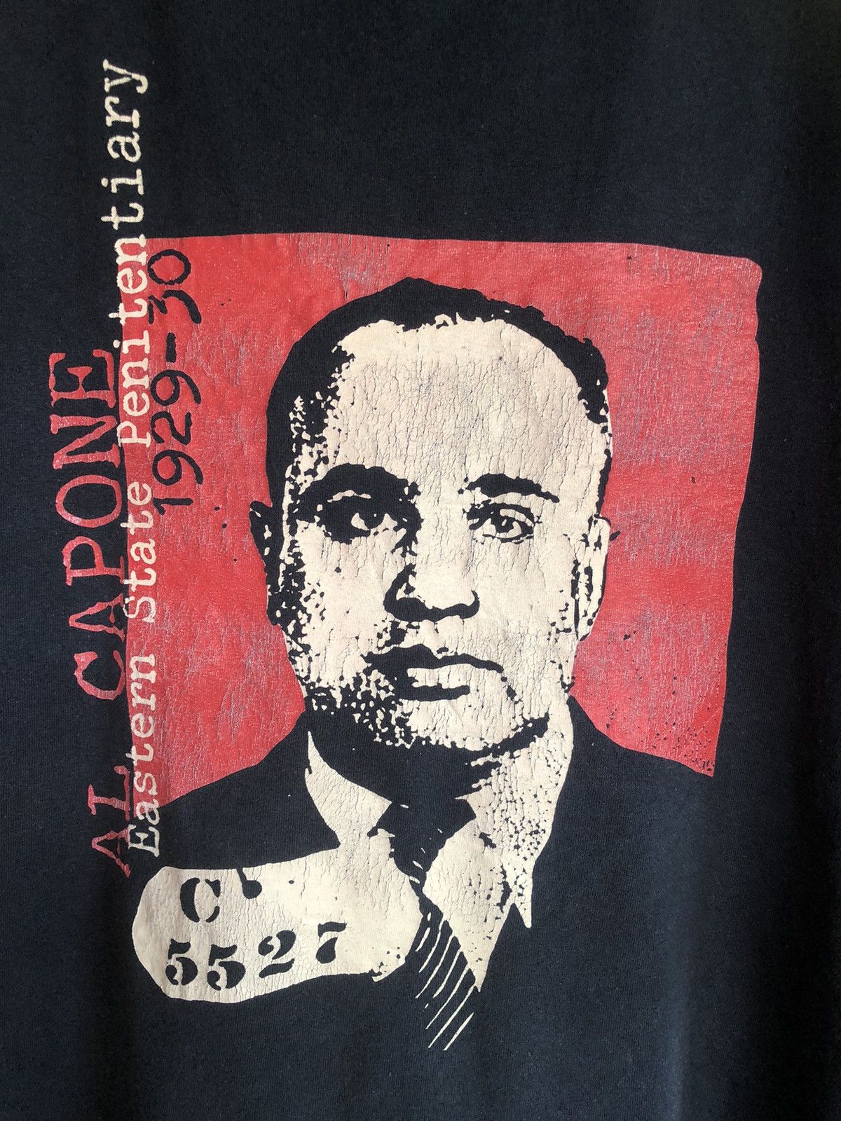Vintage Crazy Vintage Sunfaded Al Capone Photo Tee Size US XXL / EU 58 / 5 - 7 Thumbnail
