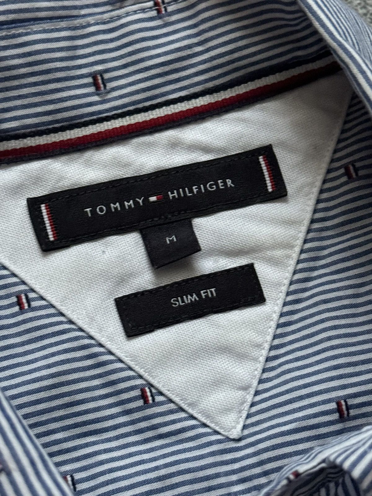 Designer × Tommy Hilfiger Tommy Hilfiger monogram striped shirt button up long sleeve Size US M / EU 48-50 / 2 - 7 Thumbnail