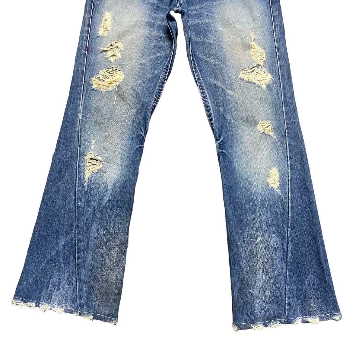 Tornado Mart Tornado Mart Distressed Denim Flare Jeans Size US 30 / EU 46 - 8 Thumbnail