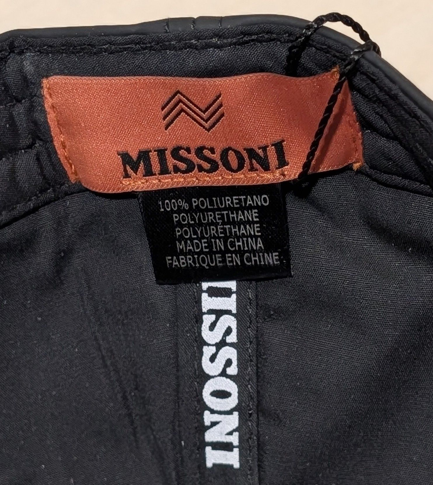Missoni MISSONI Embossed Logo Baseball Cap Hat Black One Size Size ONE SIZE - 6 Thumbnail