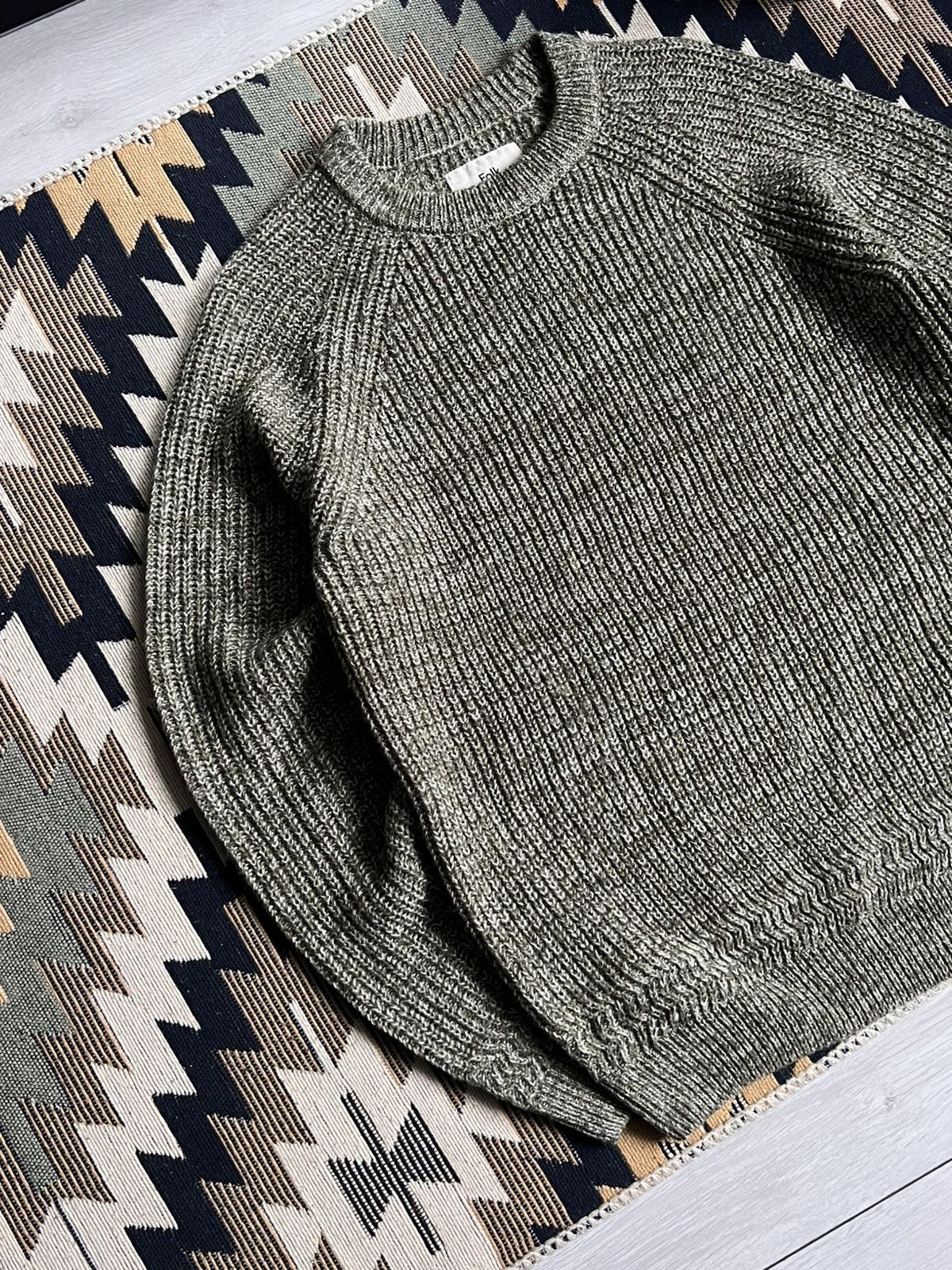 Folk Folk Blend Knitted Crew Neck Sweater Size US M / EU 48-50 / 2 - 3 Thumbnail