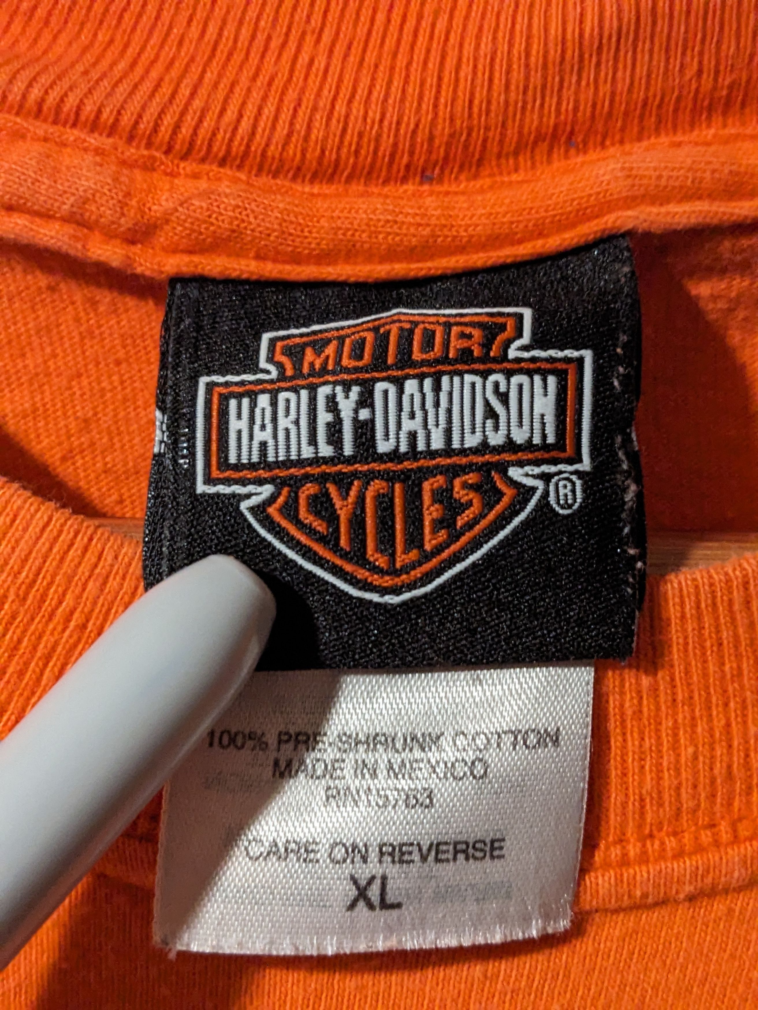 Harley Davidson × Vintage Vintage 2003 Harley Davidson Flames Long Sleeve T-Shirt Size US XL / EU 56 / 4 - 6 Thumbnail
