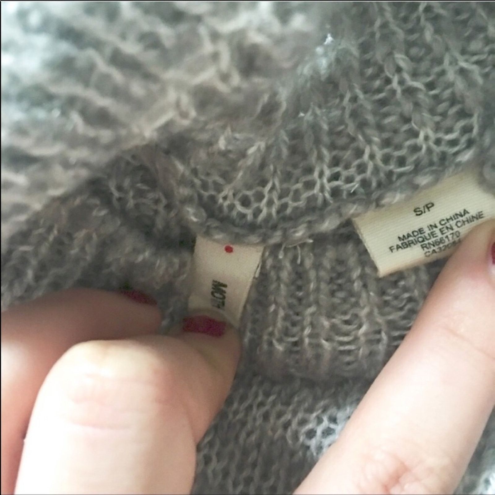 Anthropologie ANTHROPOLOGIE MOTH Stripe Turtleneck Grey White Wool Sweater Size S / US 4 / IT 40 - 6 Thumbnail