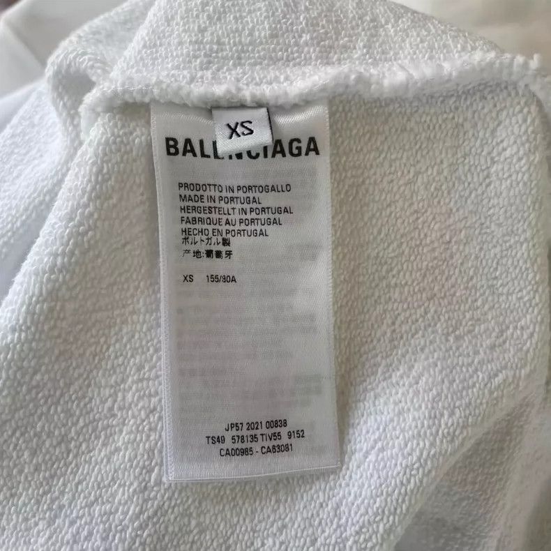 Balenciaga Balenciaga White printed logo hoodie Size US XS / EU 42 / 0 - 4 Thumbnail