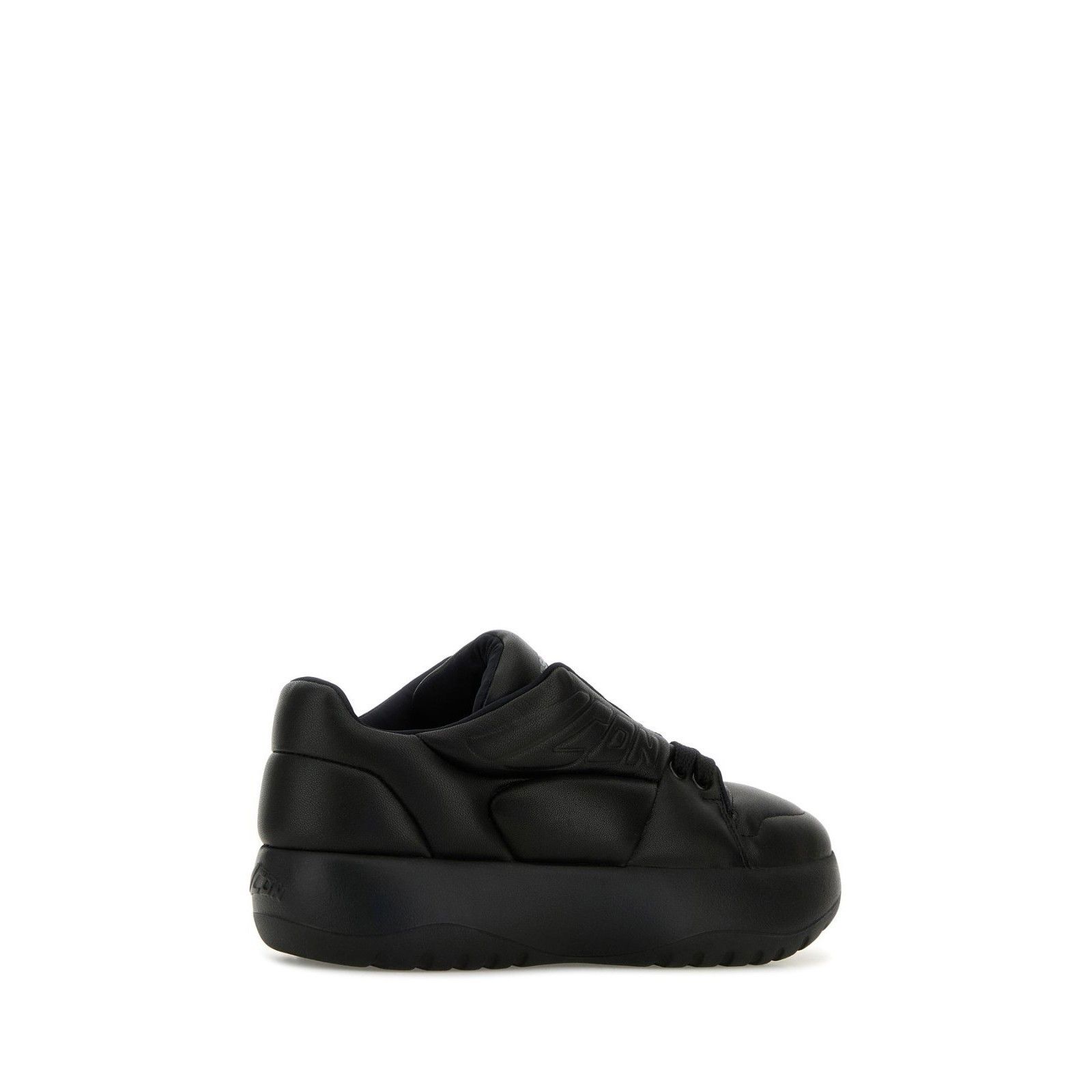 Dsquared2 DSQUARED2 Black Leather Puffer Sneakers New & Authentic (Eur Size US 10 / EU 43 - 3 Thumbnail