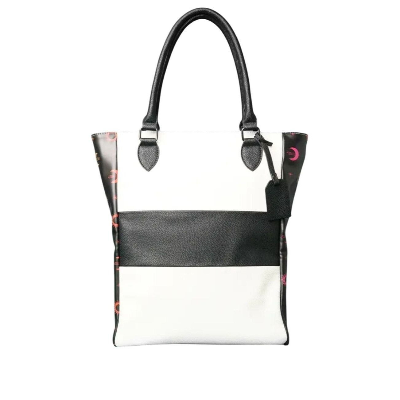 Other Colorblock Tote Bag With Sun & Moon Print Size ONE SIZE - 1 Thumbnail
