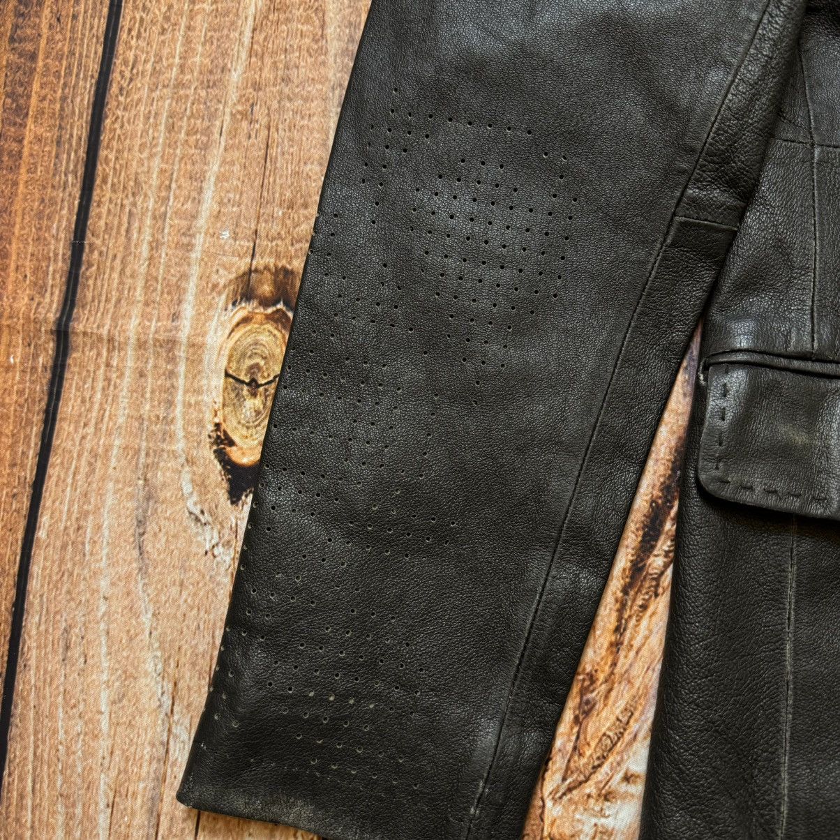 Japanese Brand × Vintage Leather jacket punk style skeleton 💀 tie dye Size US S / EU 44-46 / 1 - 7 Thumbnail