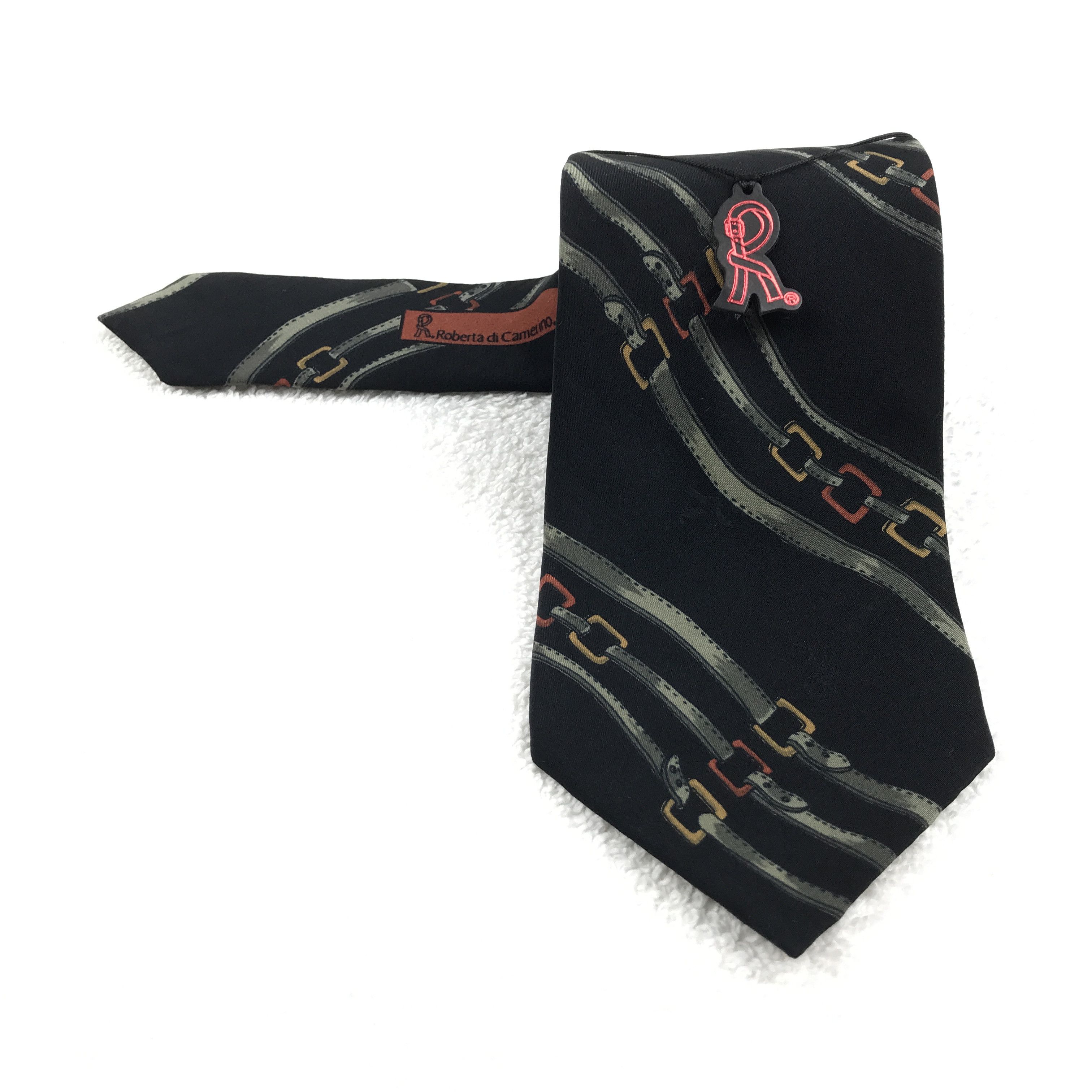 Designer × Roberta di Camerino × Vintage Vintage Roberto de camerino Silk Necktie Size ONE SIZE - 1 Thumbnail