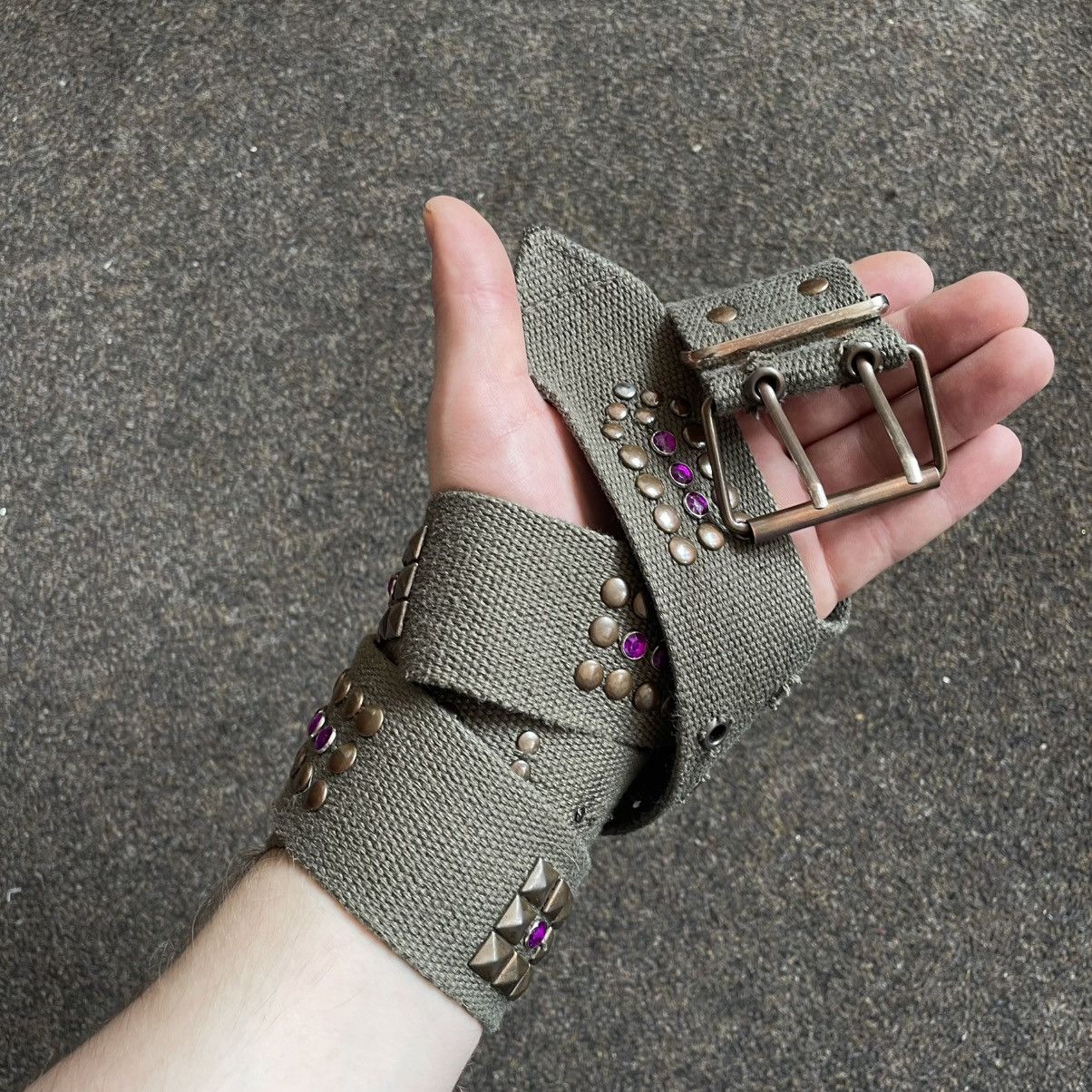 Vintage Vintage 90s Japanese Studded Belt Goth Alt Archive Swag OS Size ONE SIZE - 2 Thumbnail