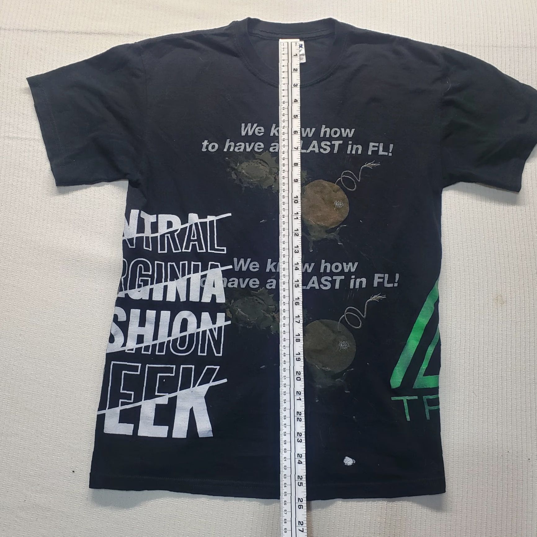 Vintage Trebel Blast in FL Florida Shirt Adult Mens Size M Black Logo Shirt Mens M 90s Florida Shrot Sleeve T-Shirt Size US M / EU 48-50 / 2 - 6 Thumbnail