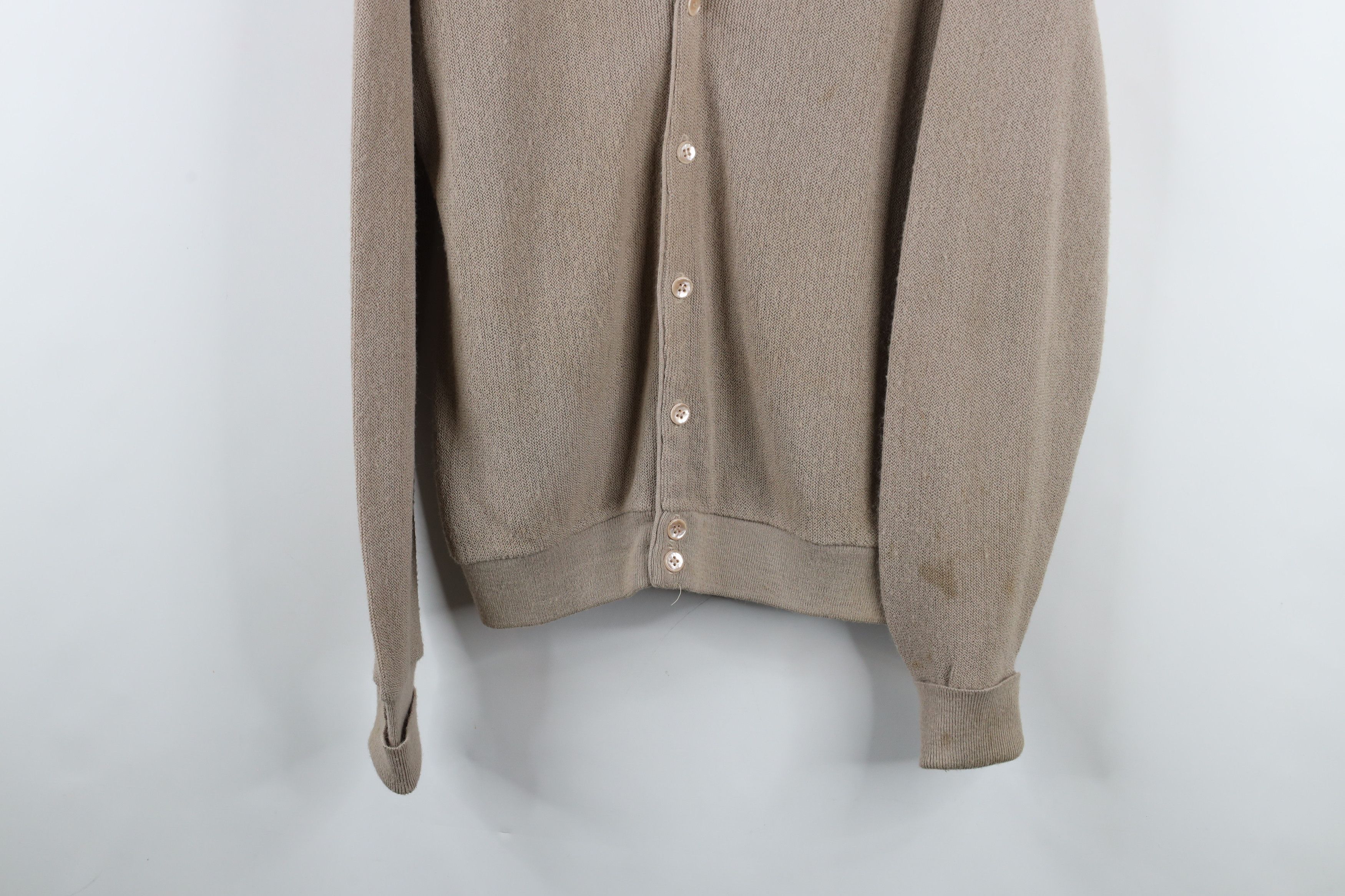 Vintage Vintage 70s 80s PGA Tour Golf Cardigan Sweater Beige USA Size US L / EU 52-54 / 3 - 3 Thumbnail