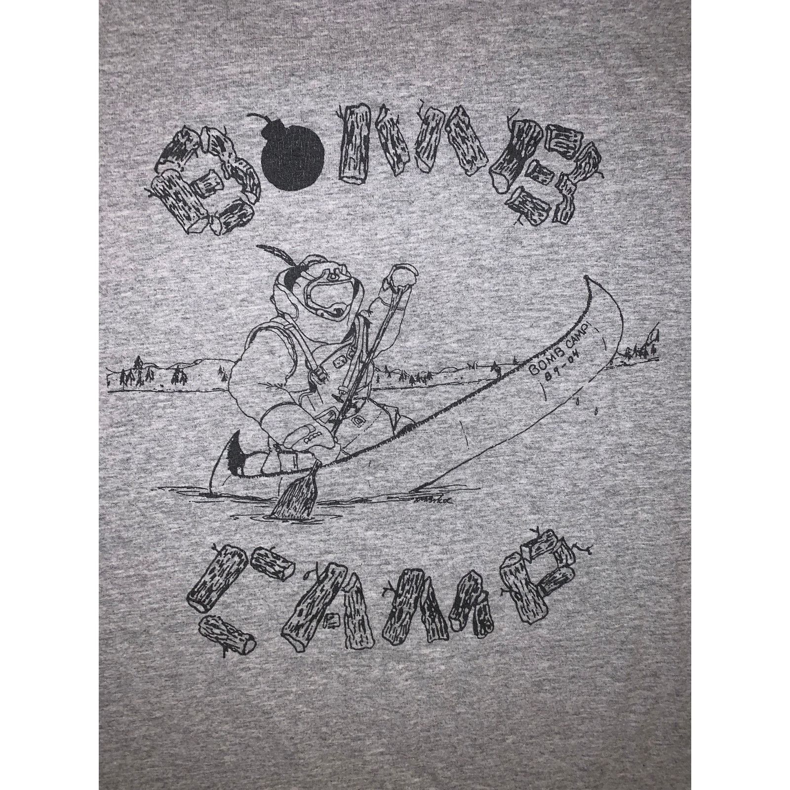 Hanes × Vintage Vintage 2004 Bomb Camp T Shirt Y2K Summer Camp Graphic Tee L Size US L / EU 52-54 / 3 - 1 Thumbnail
