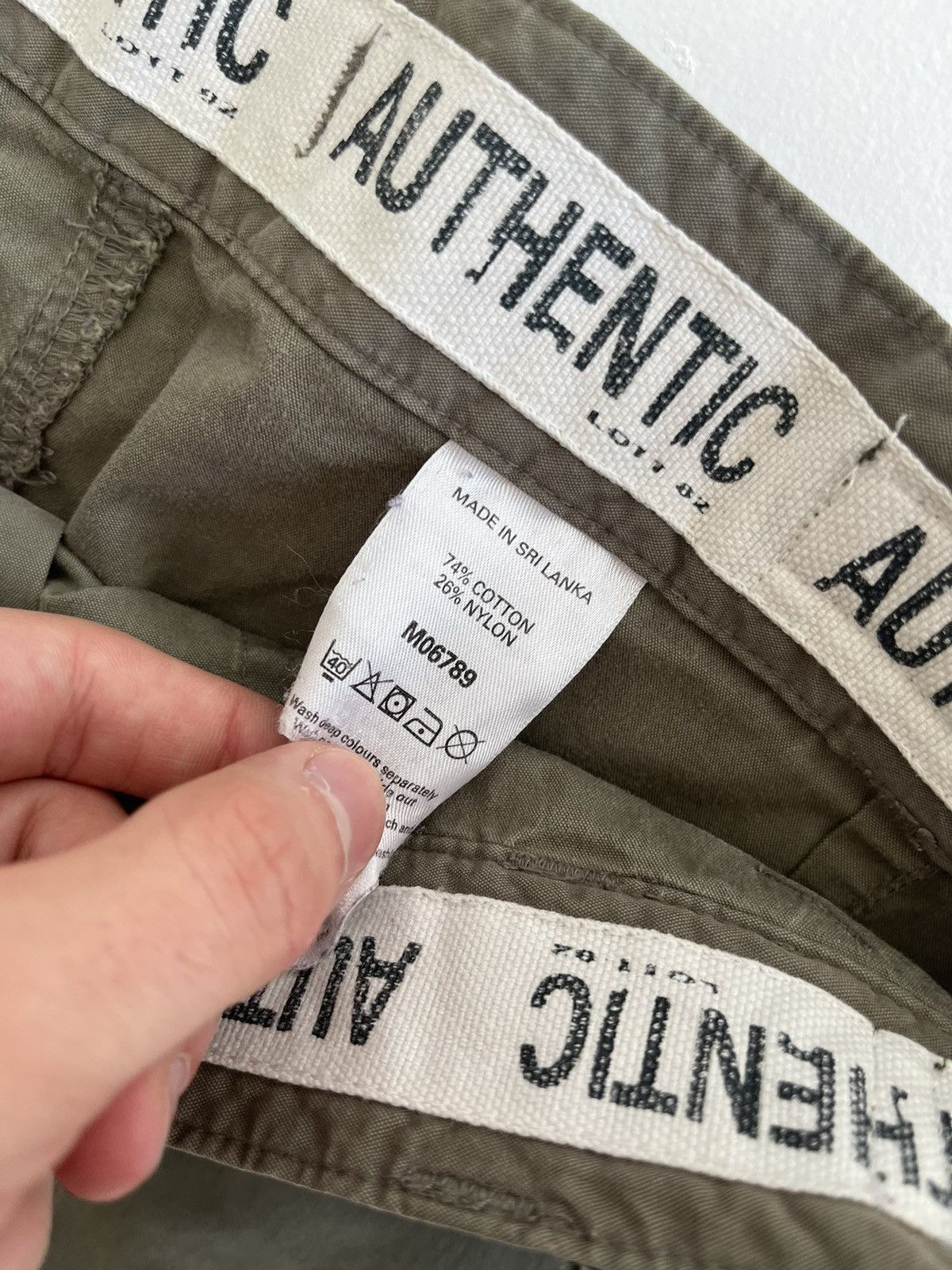 Vintage 90s care Japanese symbols nylon parachute cargo y2k