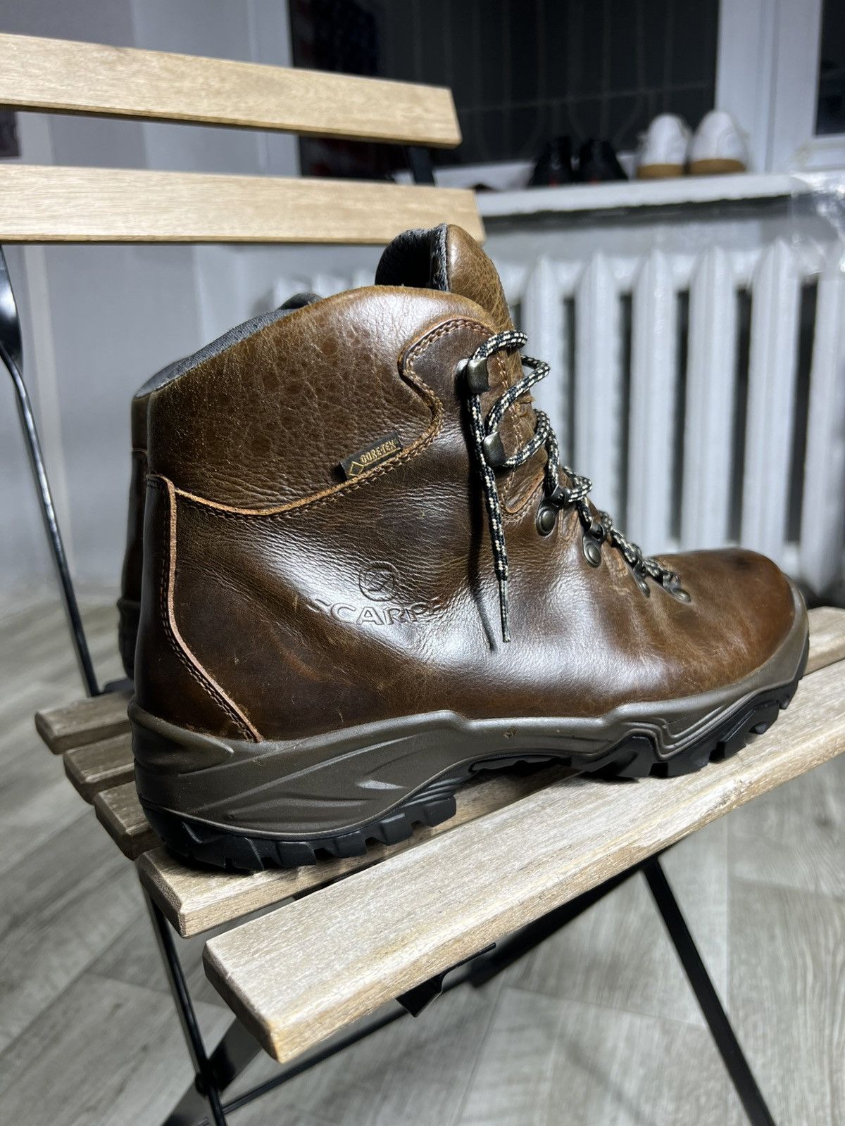 Goretex Scarpa Goretex Leather Vibram Boots Gorpcore Outdoor Salamon Size US 8 / EU 41 - 4 Thumbnail