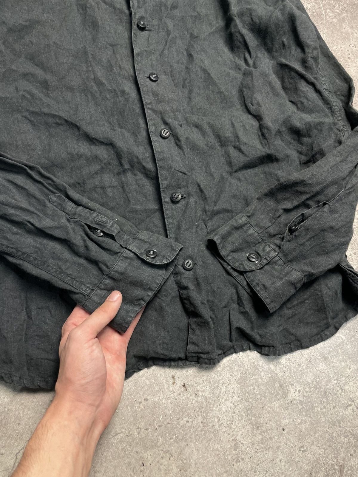 hannes roether Hannes Roether Linen Botan shirt Size US XXL / EU 58 / 5 - 4 Thumbnail